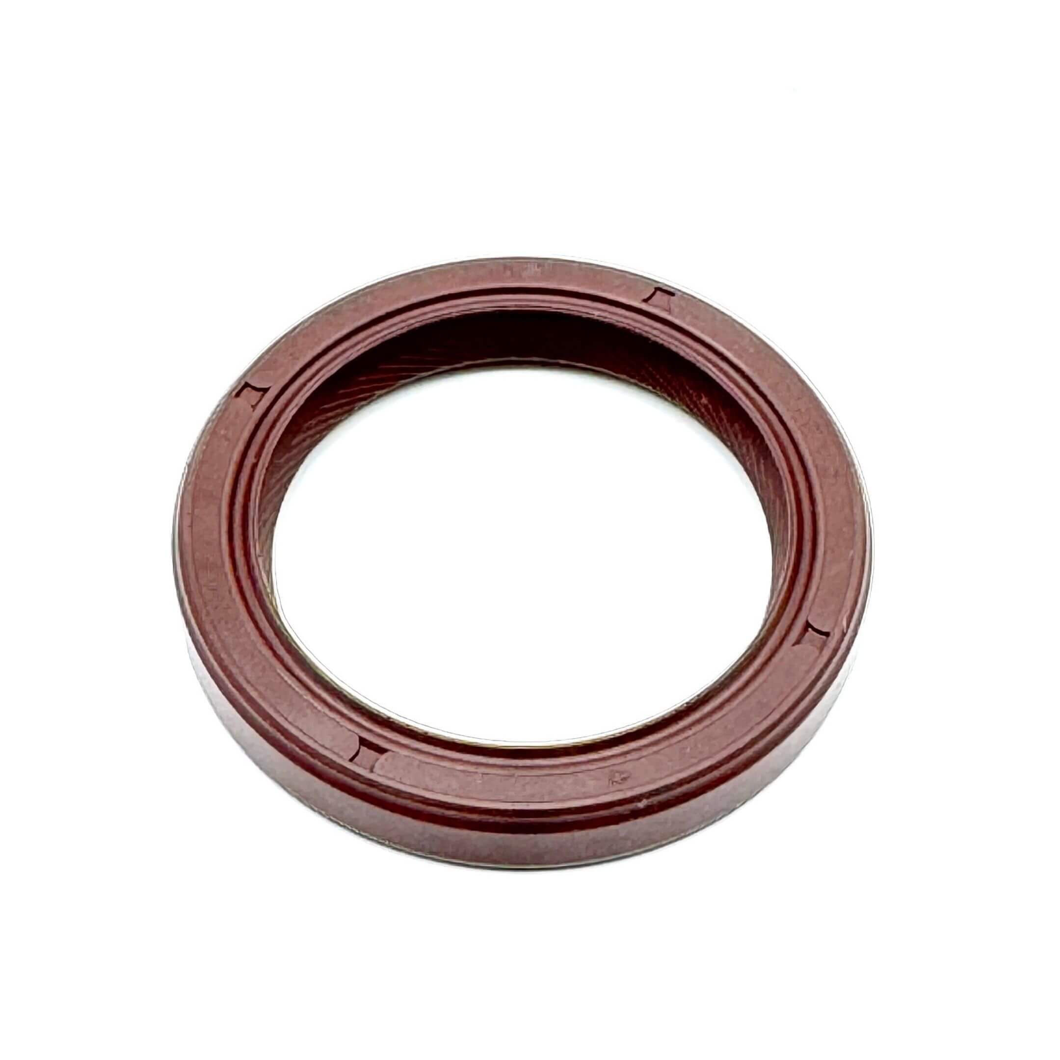 Crankshaft oil seal for Subaru Sambar Truck TT1, TT2 models (1999-2012), featuring a durable brown rubber construction.