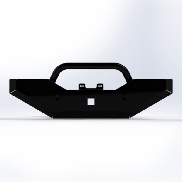 Suzuki Carry Front Bumper with 2” Receiver, Type A for DD51T Models (1991-1999), black finish.