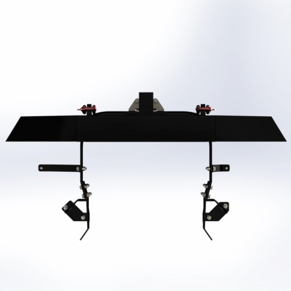 Suzuki Carry Front Bumper with 2” Receiver, Type A, for DD51T Models (1991-1999), black, technical diagram.
