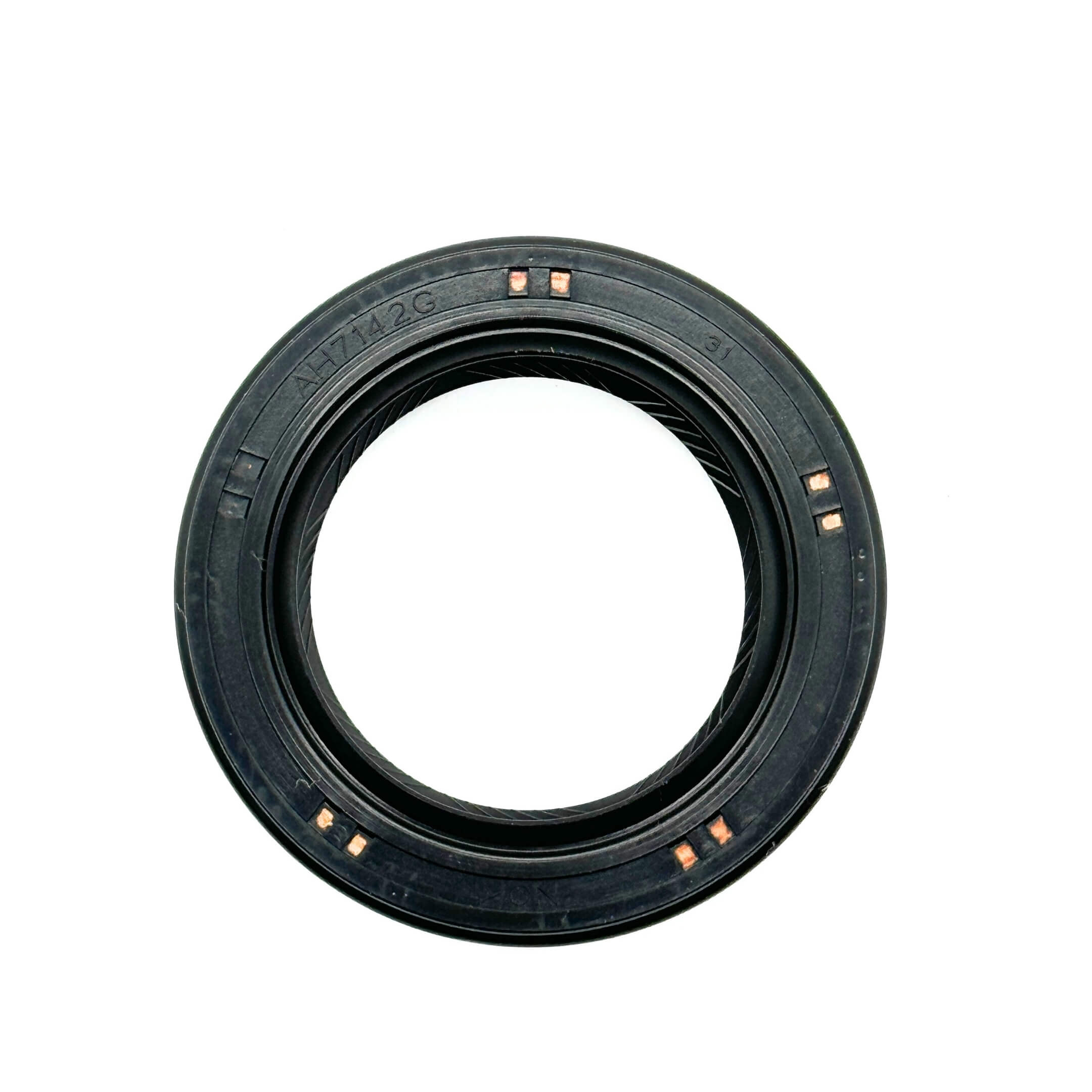 Front view of Transmission Rear Driveshaft Output Shaft Seal for Daihatsu Hijet S100P/S110P, highlighting durable construction.