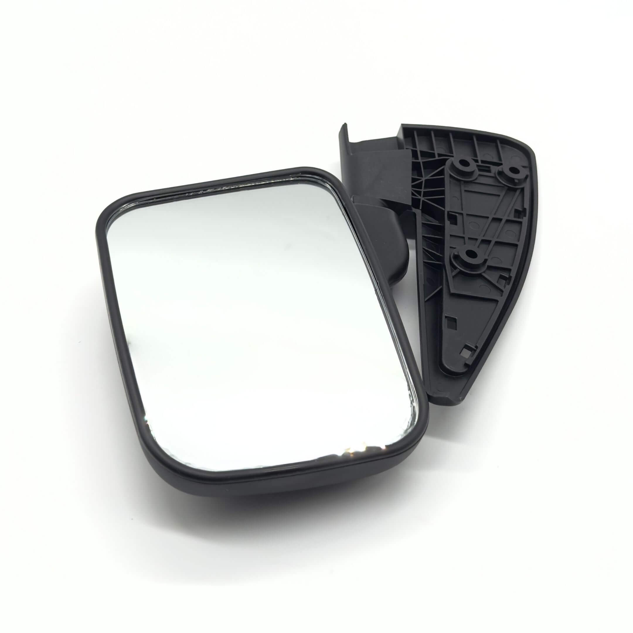 RH driver's side door mirror for Subaru Sambar Van TV1, TV2 models (1999-2012), featuring a black frame and sleek design.
