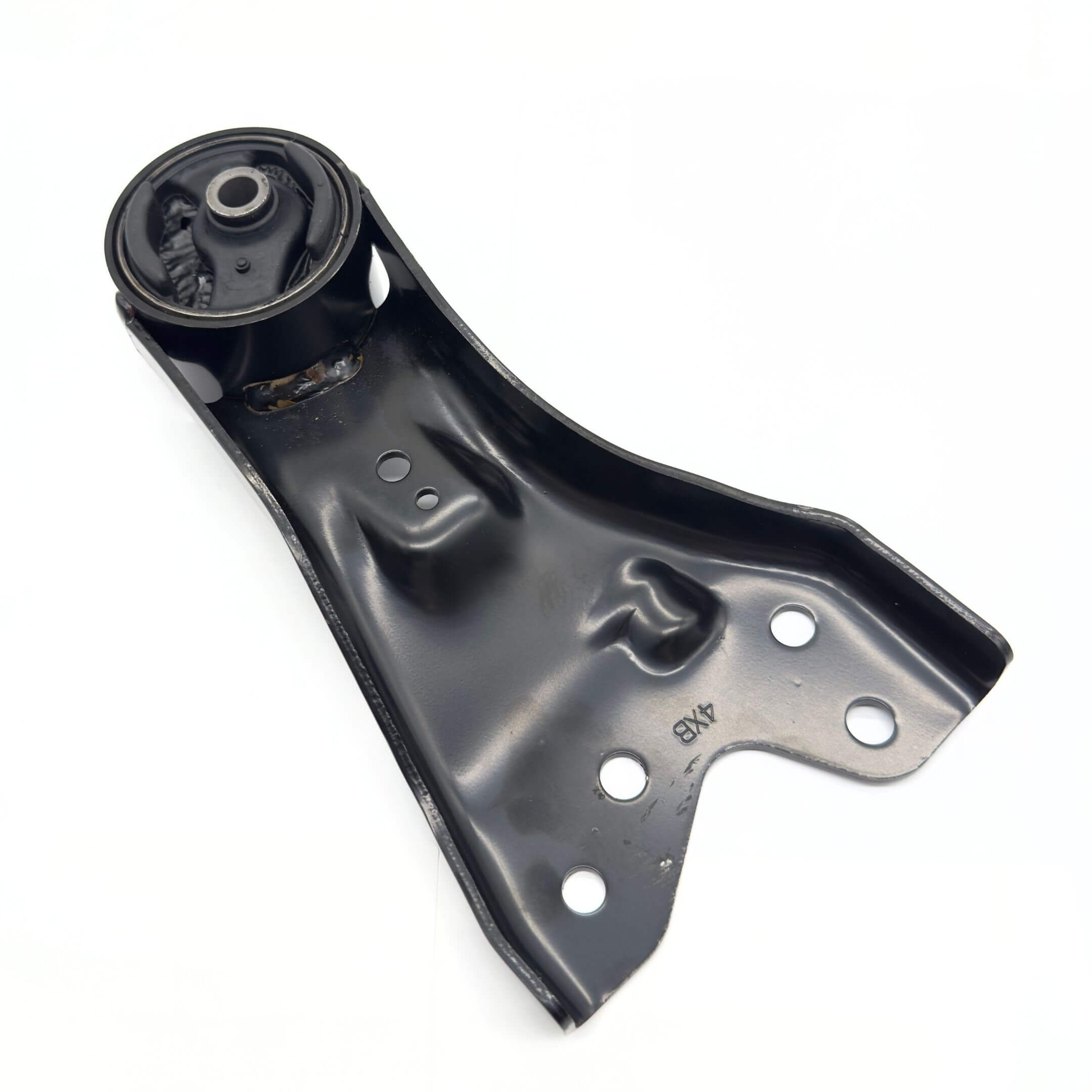 Front Transmission Mount for Subaru Sambar Van TV2, 4WD & Manual Transmission, 1999-2012, black metal component with mounting holes.