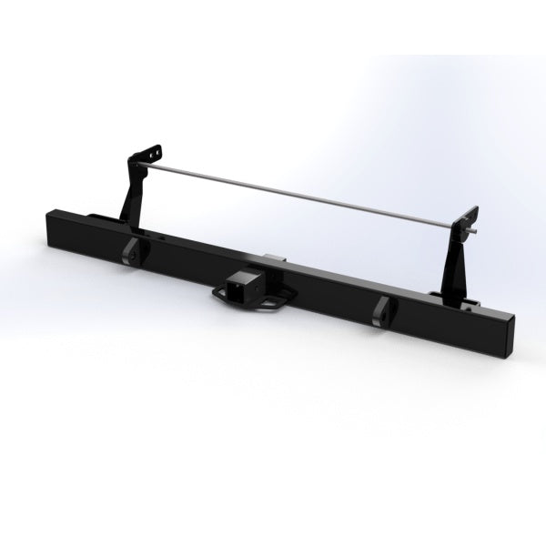 Black Daihatsu Hijet rear bumper with tow bar for S110P model truck, 1994-1998.