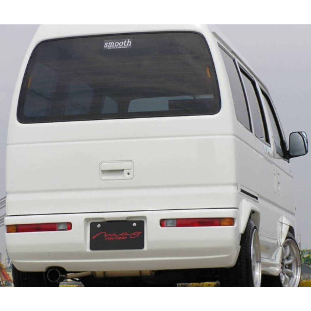 Honda Acty Van Body Kit Collection for HH3, HH4 Models (1990-1999), Showcasing Sleek Rear Bumper, Side Skirts, and Custom Styling for Enhanced Appearance and Aerodynamics.