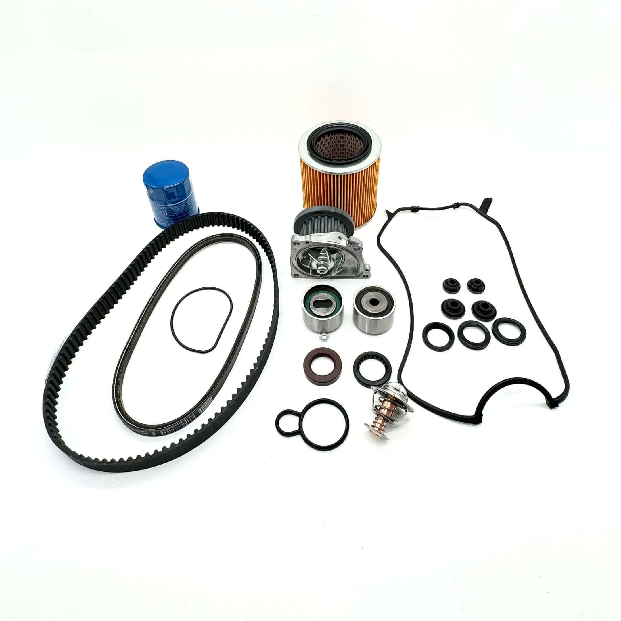 Honda Acty Van Timing Belt Collection for HH3, HH4 Models (1990-1999), Including Premium Timing Belt, Water Pump, Tensioners, Seals, Thermostat, and Essential Components for Reliable Engine Maintenance and Longevity.