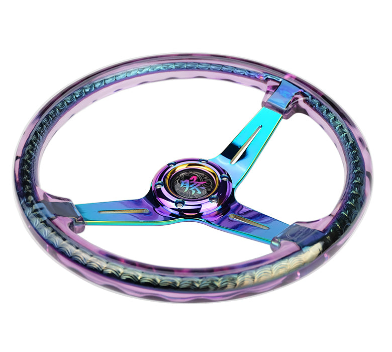 RST-027MC-PP Side-view of NRG Matsuri Wheel showcasing its depth."