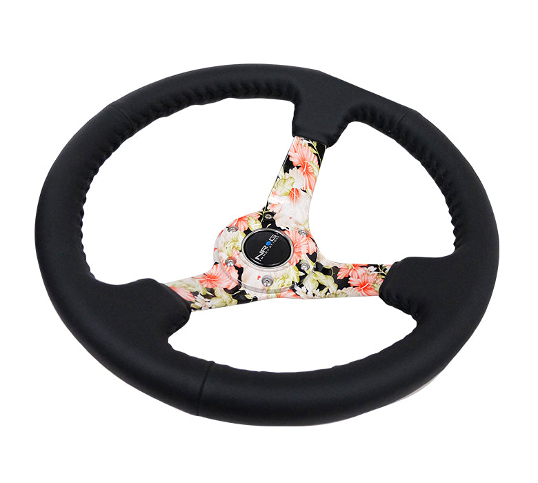 350mm NRG Wheel with Black Baseball Stitching RST-036FL-R