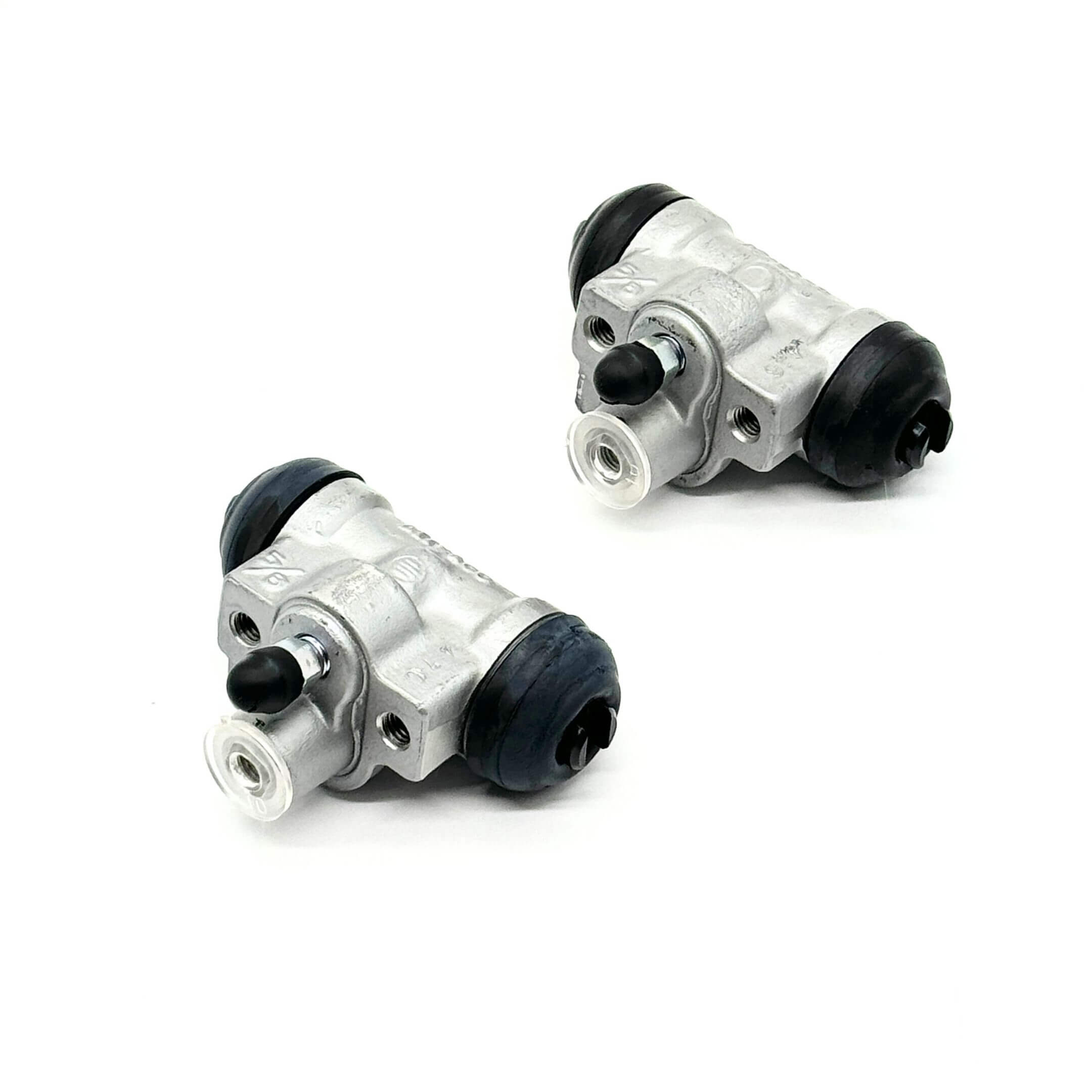 Rear Brake Drum Wheel Cylinder for Subaru Sambar Wagon TW1, TW2 Models 1999-2012, featuring a durable silver and black design for both right and left sides.