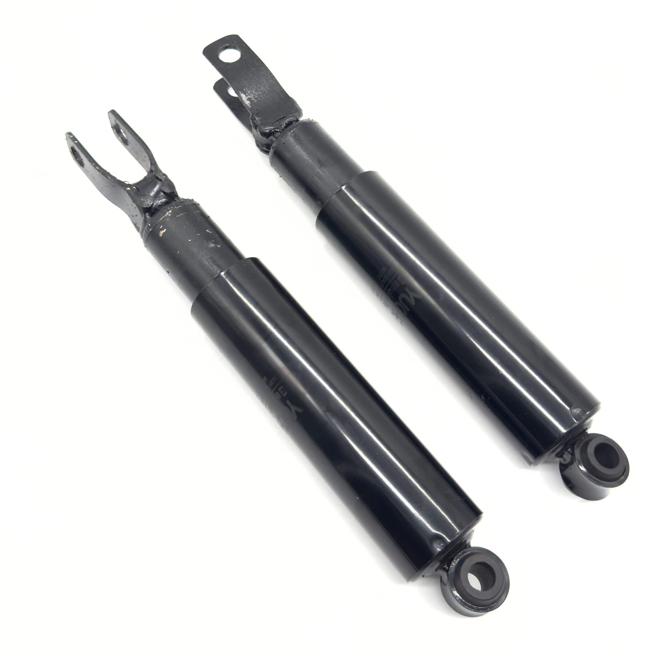 Black rear shocks for Subaru Sambar Wagon TW1, TW2 models (1999-2012) featuring durable construction and precise fit.