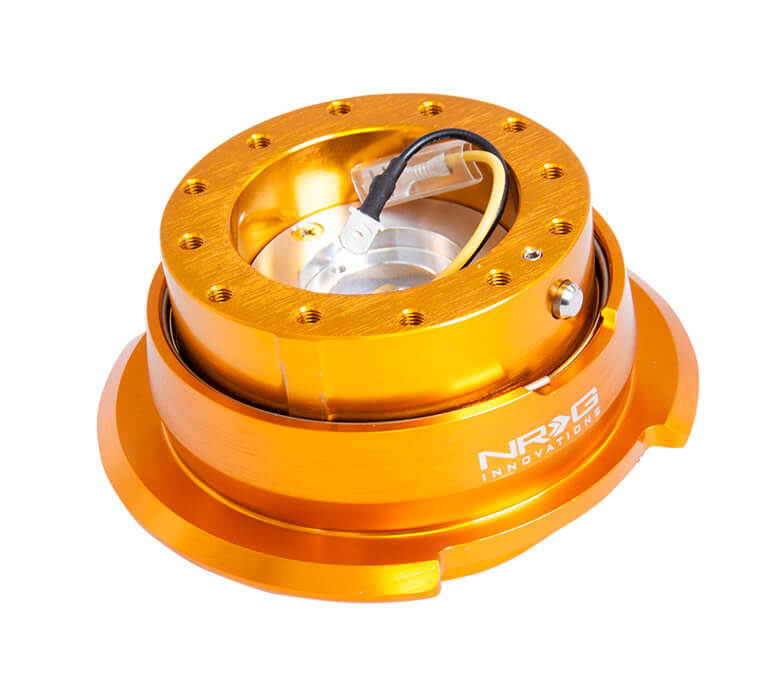 NRG Quick Release Kit SRK-280RG with rose gold body, rose gold ring, and NRG Innovations logo.