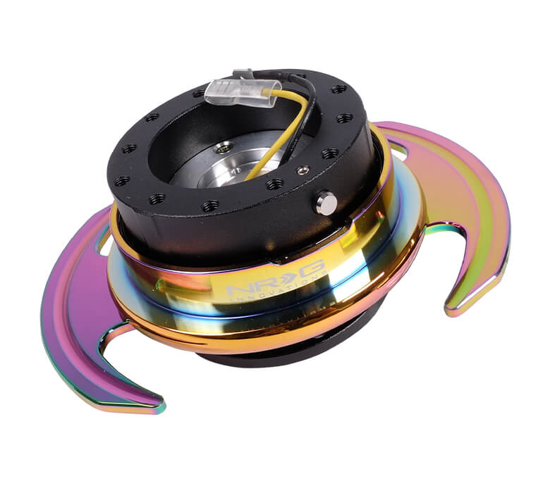 NRG Gen 3.0 Quick Release Kit with Neo Chrome Finish and Black Body (SRK-650BK-MC) for Japanese mini trucks