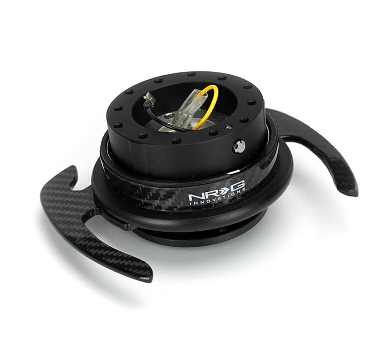 NRG Quick Release Gen 3.0 - Black Body/Black Ring w/ Handles (SRK-650BK NRG Quick Release Gen 3.0 - Black Body/Black Ring w/ Handles (SRK-650BK