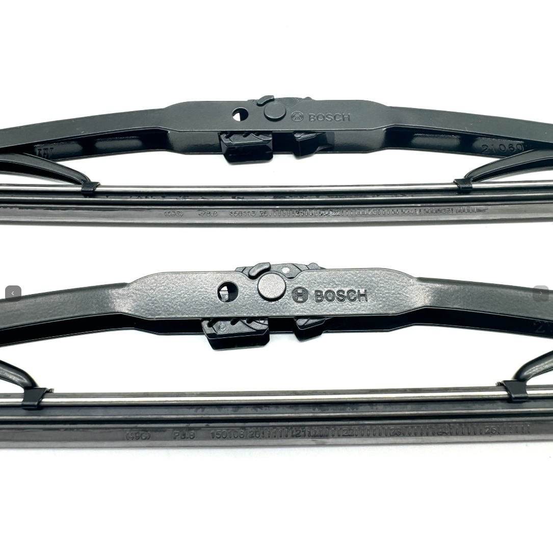 Honda Wiper Arms & Bosch Microedge Windshield Wipers in black for Honda Acty Truck HA8, HA9 models 2009-2022, featuring durable construction and precise fit.