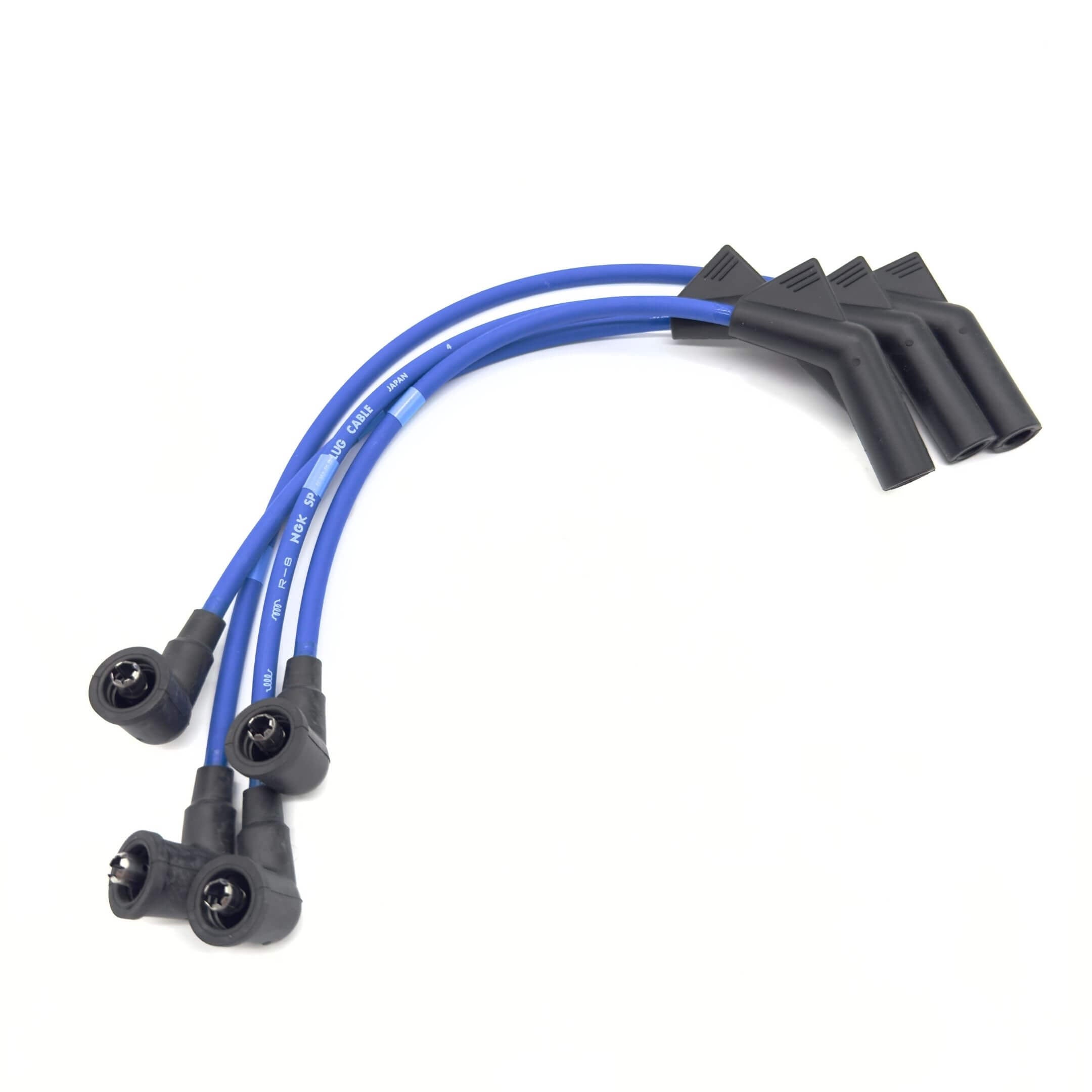 Blue spark plug wires for Subaru Sambar Wagon TW1, TW2 models (1999-2012) featuring durable connectors and high-performance design.