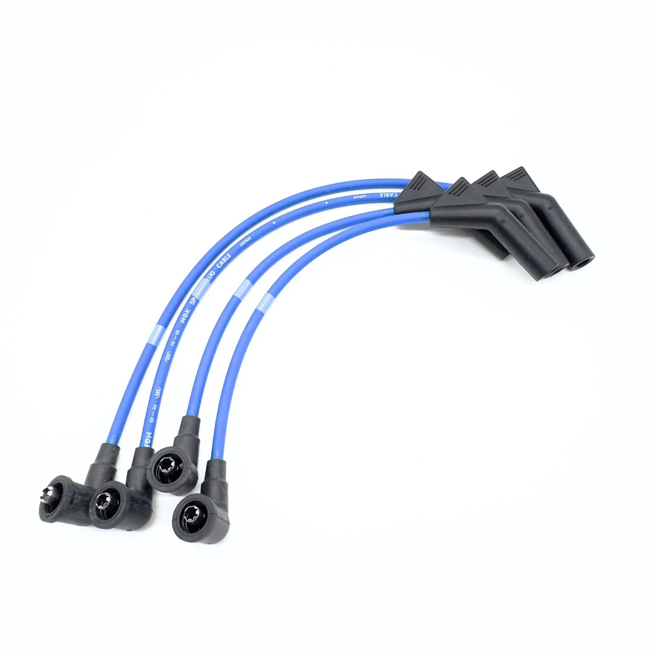 Blue spark plug wires for Subaru Sambar Truck TT1, TT2 models (1999-2012) featuring durable connectors.