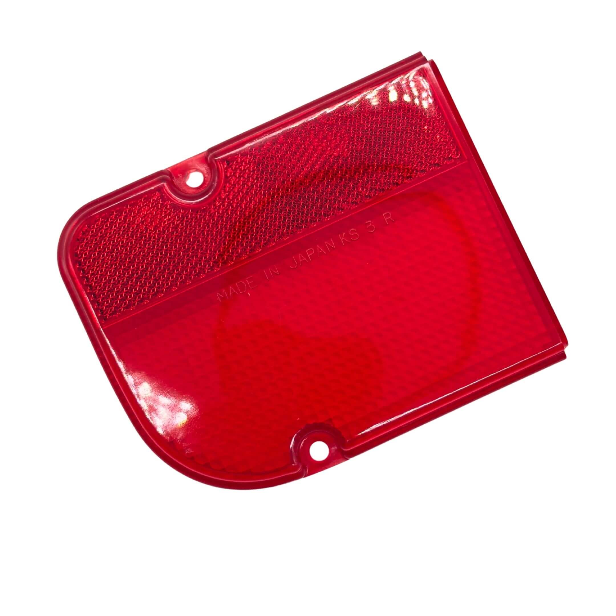 Tail Lamp Brake Signal Cover for Subaru Sambar Truck KS3, KS4 Models (1990-1998) featuring a red, textured design with mounting holes.