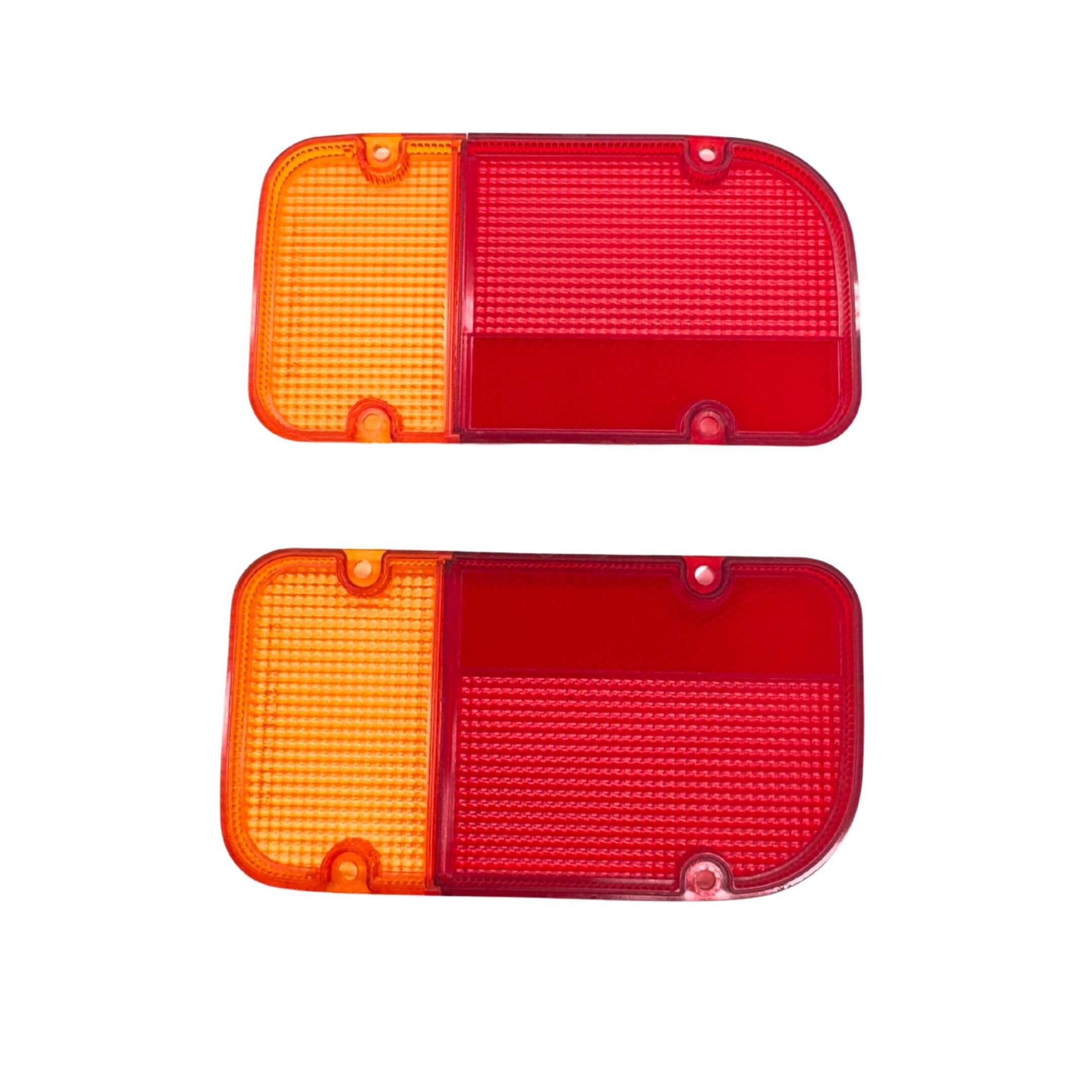 Tail Lamp Brake & Turn Signal Cover Kit for Subaru Sambar Truck KS3, KS4 Models (1998-1990) featuring red and amber lens design.