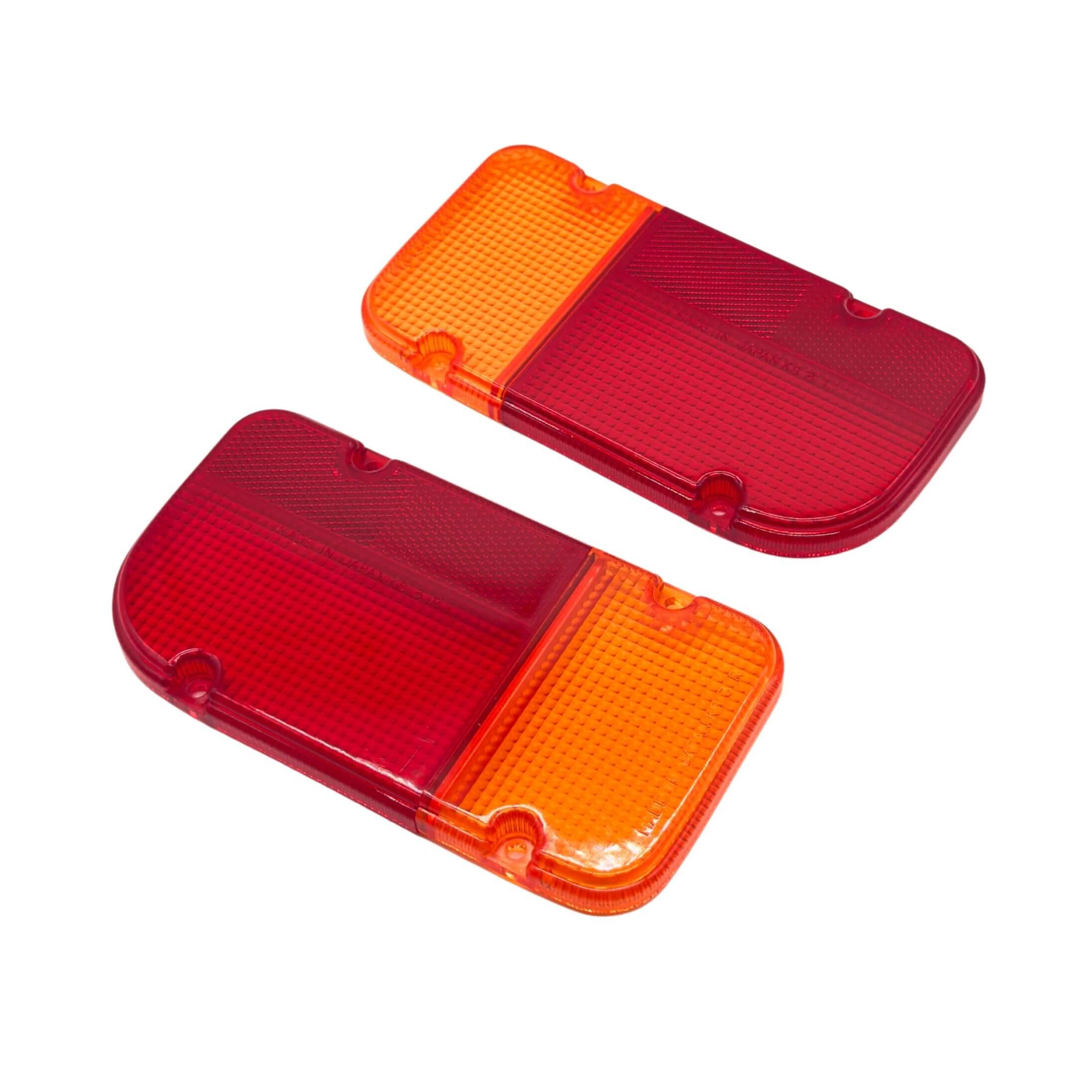 Tail Lamp Brake & Turn Signal Cover Kit for Subaru Sambar Truck KS3, KS4 Models (1998-1990) featuring red and amber lens design.