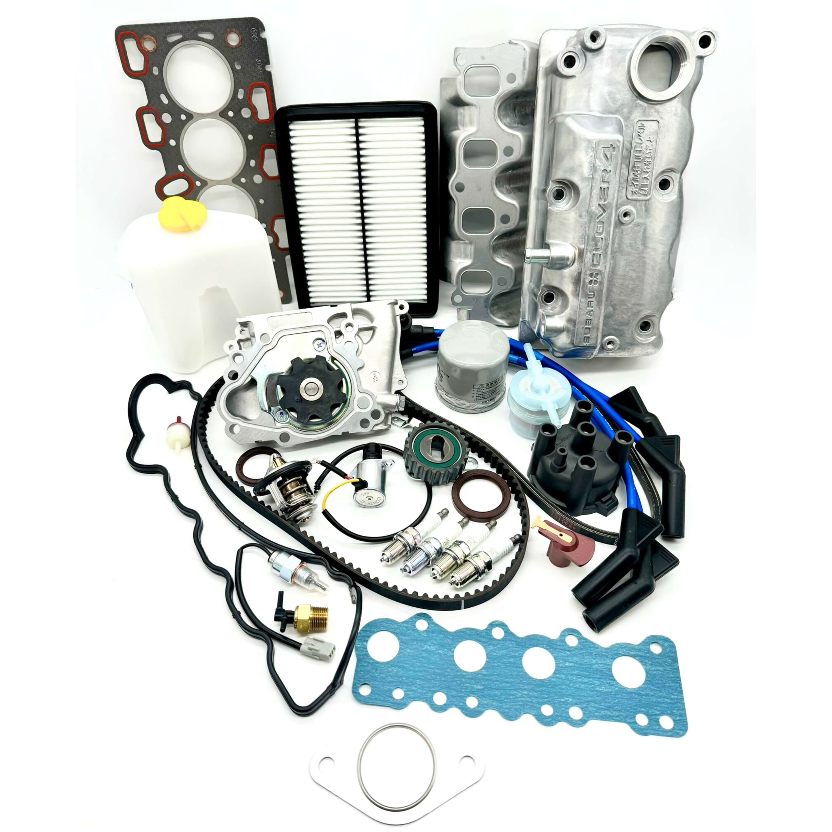 Subaru Sambar Van TW1, TW2 (1999-2012) Comprehensive maintenance kit featuring timing belt, valve cover, gaskets, spark plugs, air filter, and more essential replacement parts and accessories. – Parts & Accessories collection.
