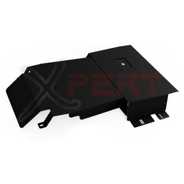 Black Suzuki Carry Skid Plate for DB52 Model, 1999-2005, featuring durable construction for Suzuki Carry Truck.