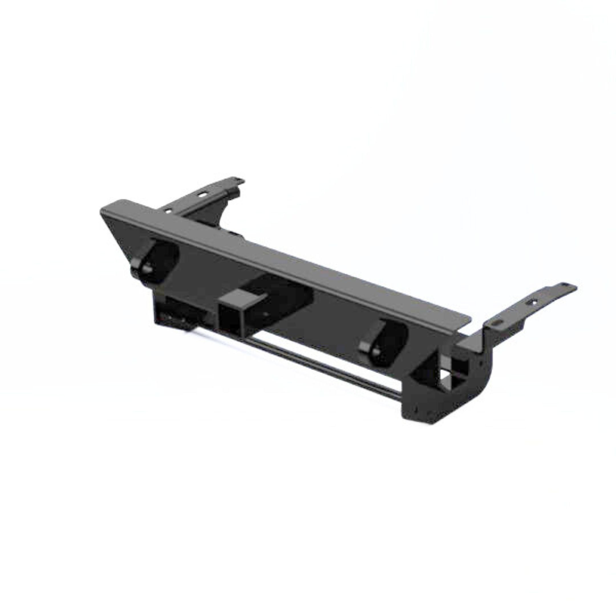 Black Suzuki Carry front track bumper with 2” receiver for DA63T models, 2002-2012.