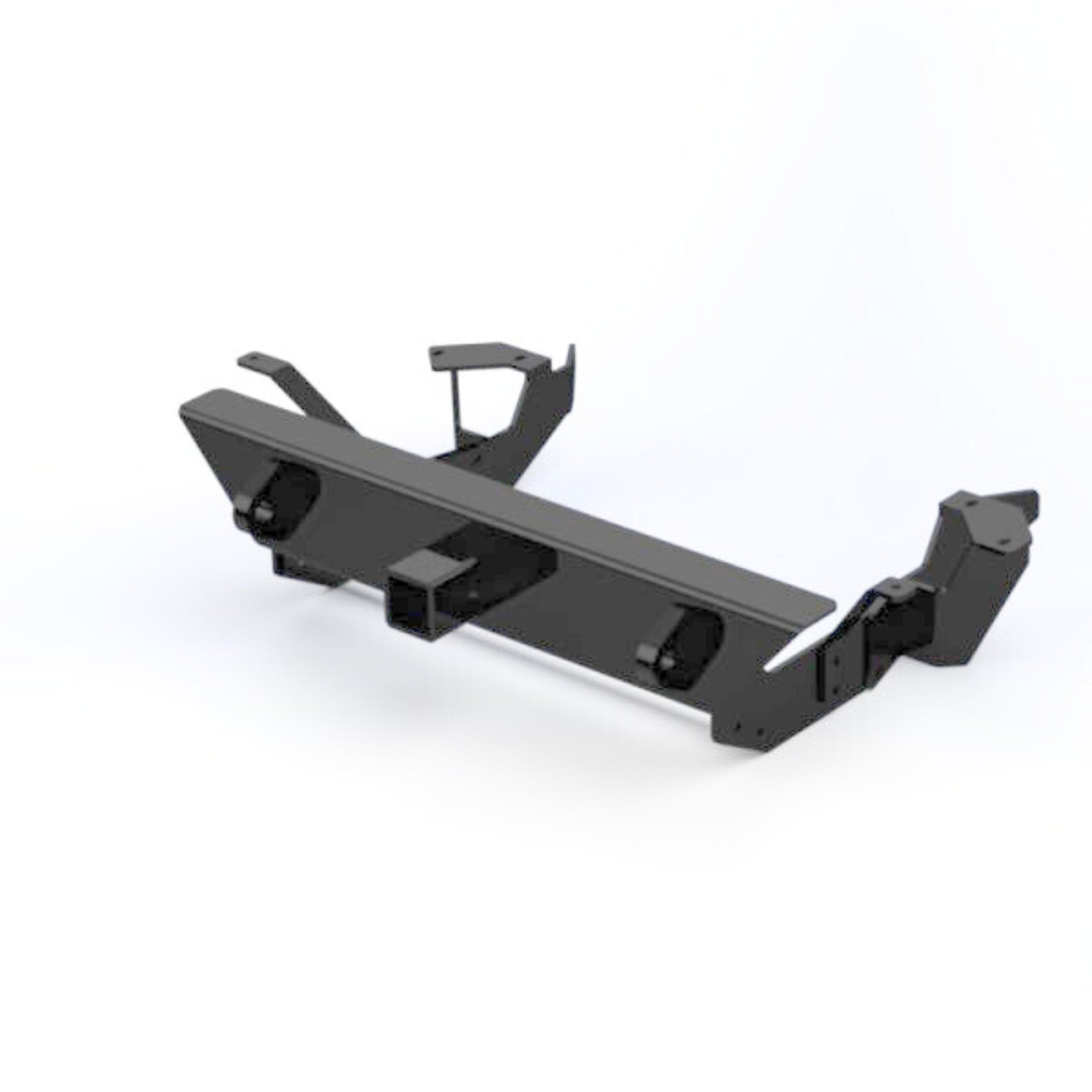 Black Suzuki Carry front bumper with 2” receiver for DD51T models, 1991-1999.