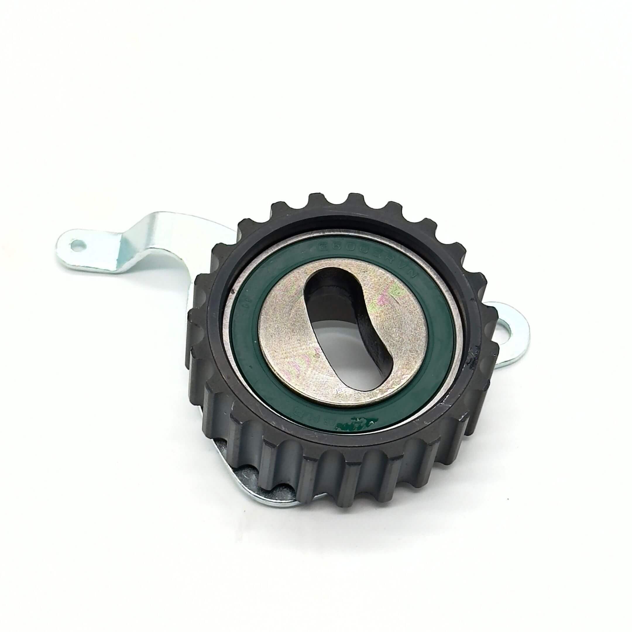 Tensioner Pulley for Subaru Sambar Wagon TW1, TW2 Models (1999-2012), featuring a black toothed design with a green inner ring.