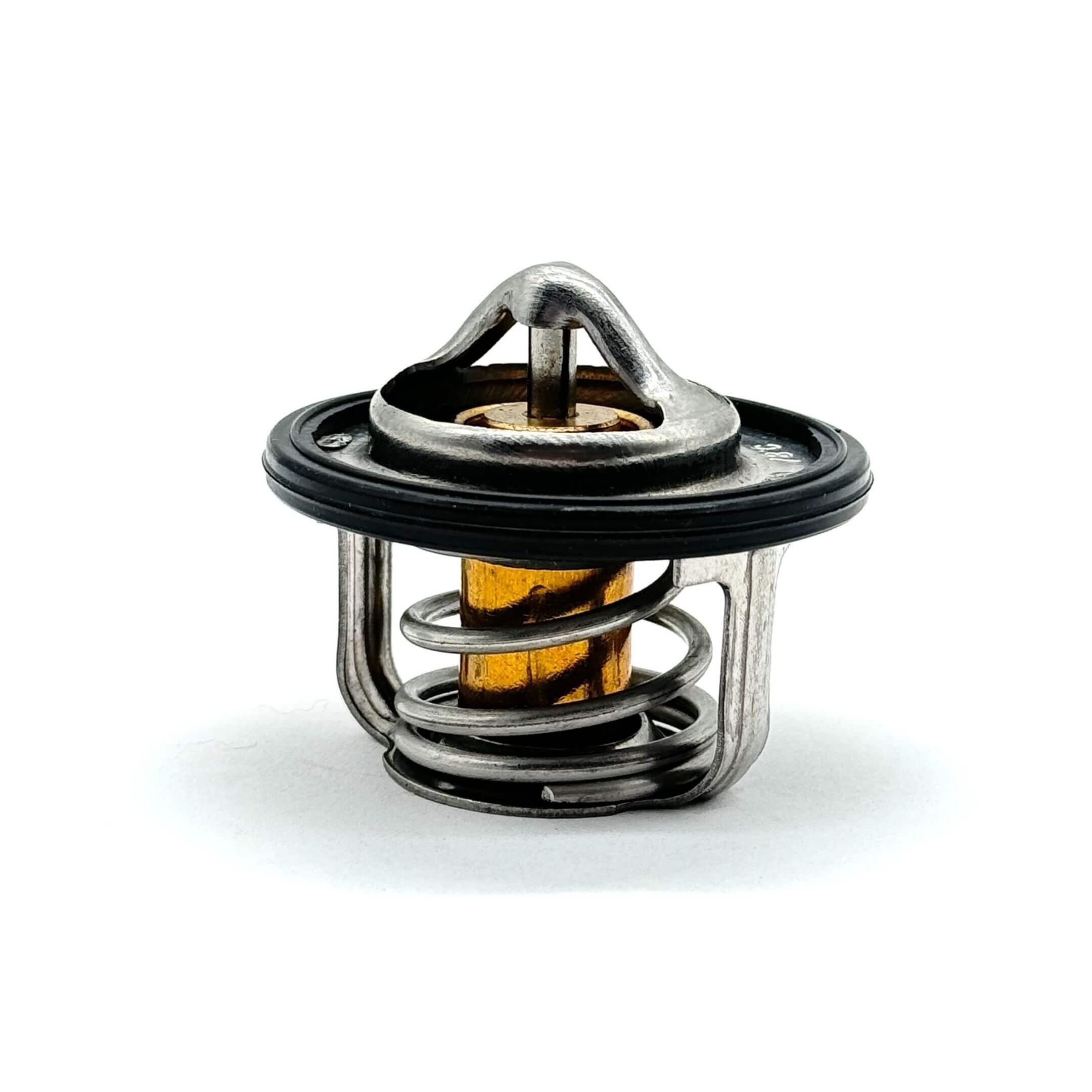 Aftermarket thermostat for Subaru Sambar Van TV1, TV2 models (1999-2012), featuring a durable metal and rubber construction.