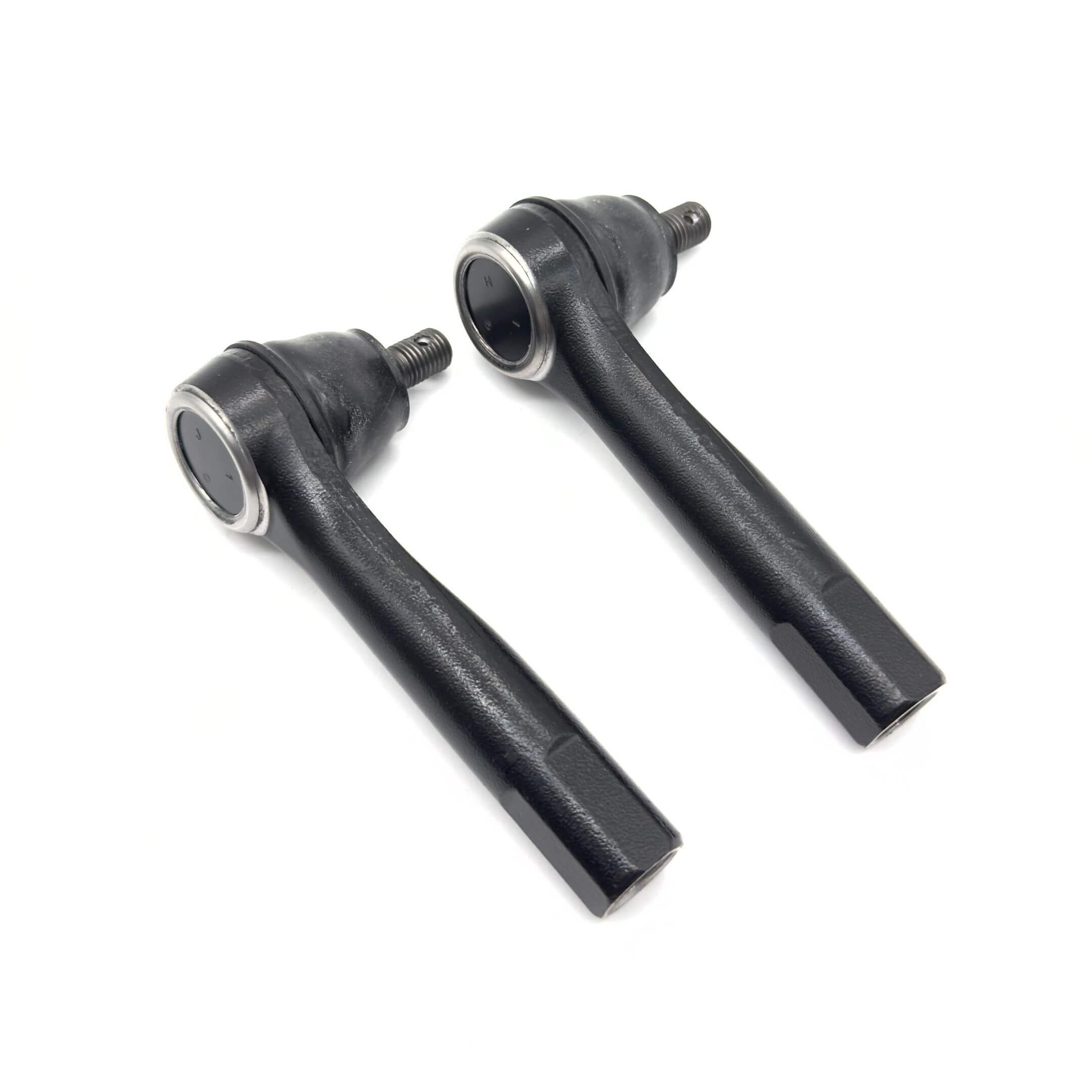 Tie Rod End Set - LH - Inner and Outer - Genuine for Subaru Sambar Truck TT1, TT2 Models 1999-2012, featuring durable black metal construction.