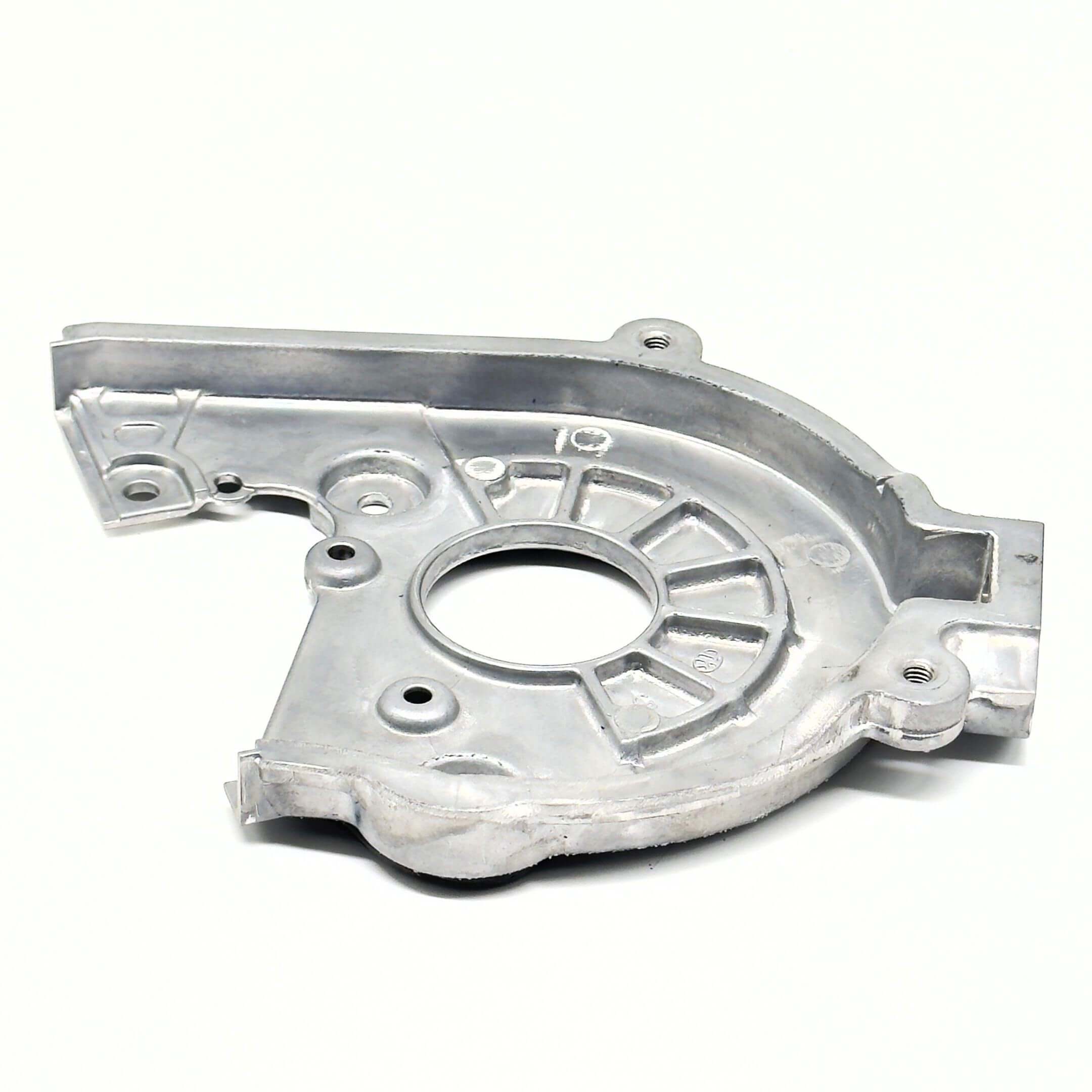 Silver timing belt cover for Subaru Sambar Truck TT1, TT2 models, 1999-2012, featuring a durable metal construction.