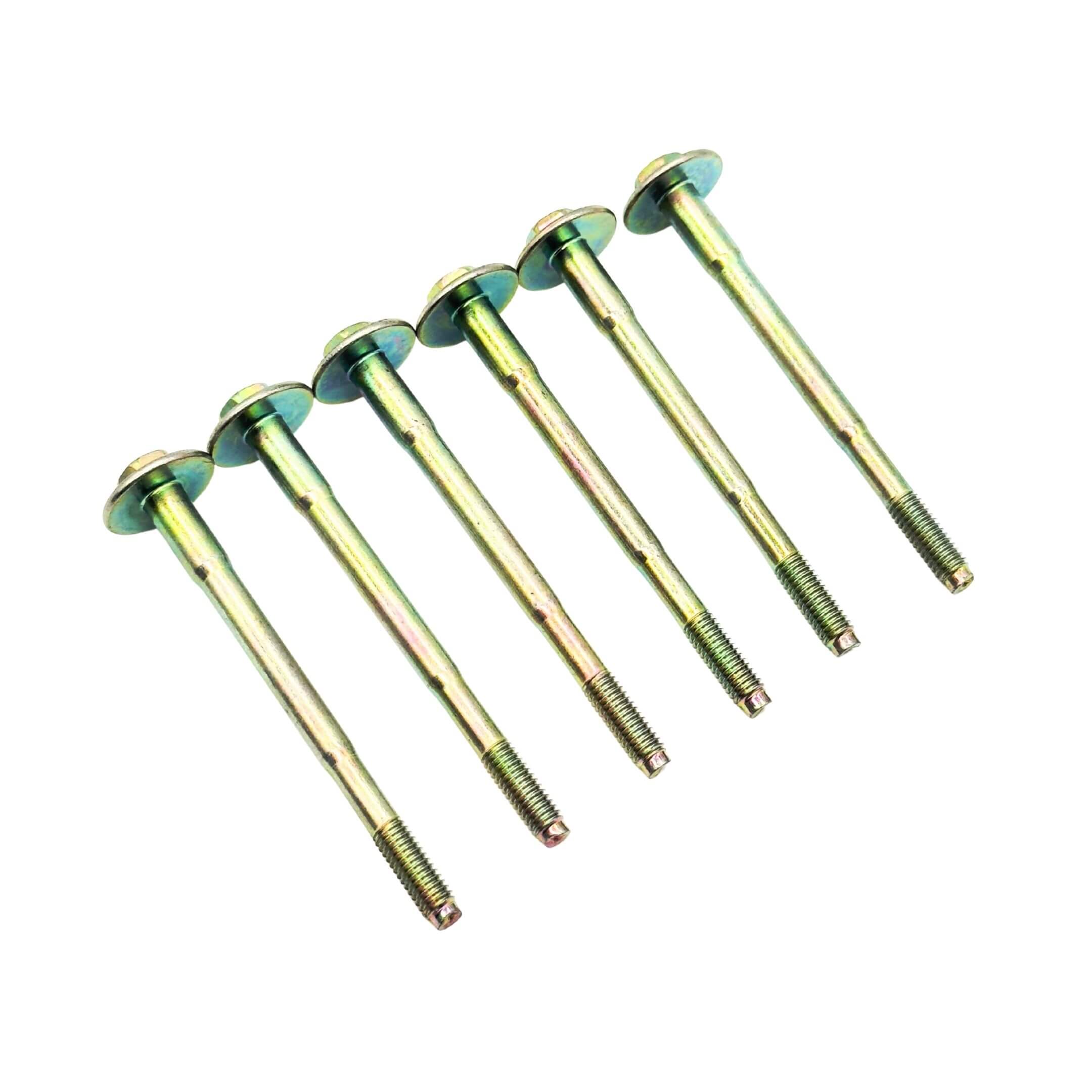 Valve Cover Bolt Set for Subaru Sambar Wagon TW1, TW2 Models 1999-2012, featuring six gold-tone bolts.