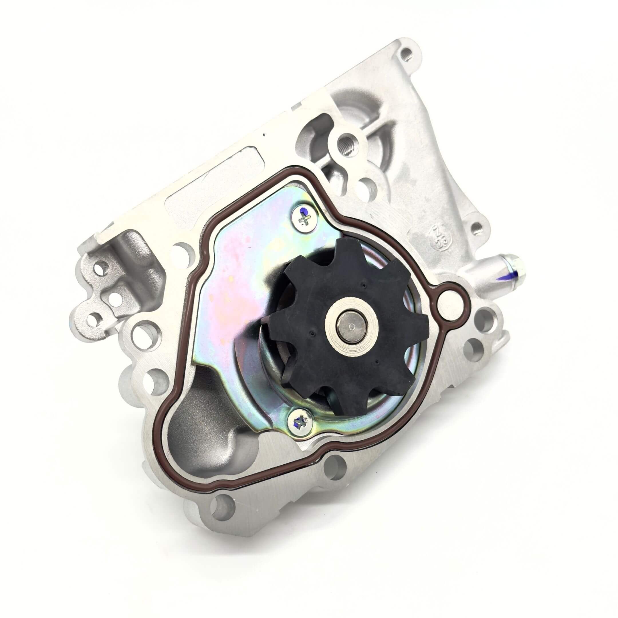 Aftermarket water pump for Subaru Sambar Truck TT1, TT2 models (1999-2012), featuring a silver and black design with a durable impeller.