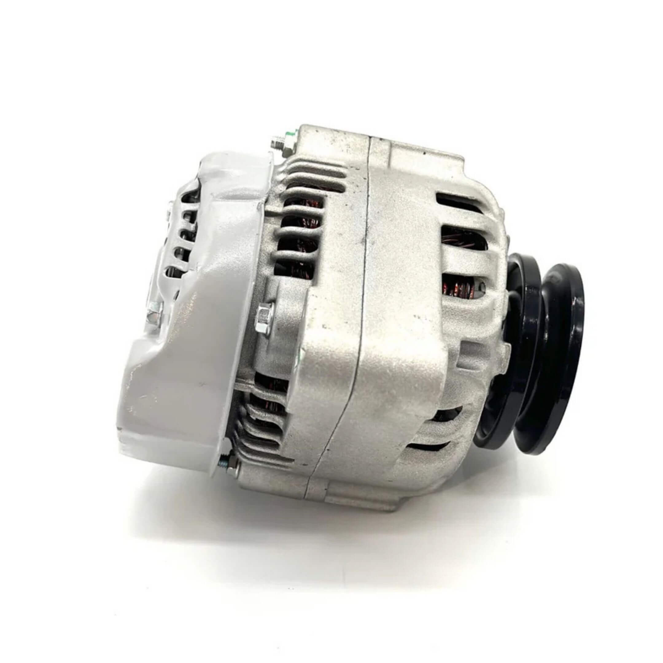 Alternator for Subaru Sambar Truck TT1 TT2 Models 1999-2012 featuring a compact design with a durable metal casing and pulley system.