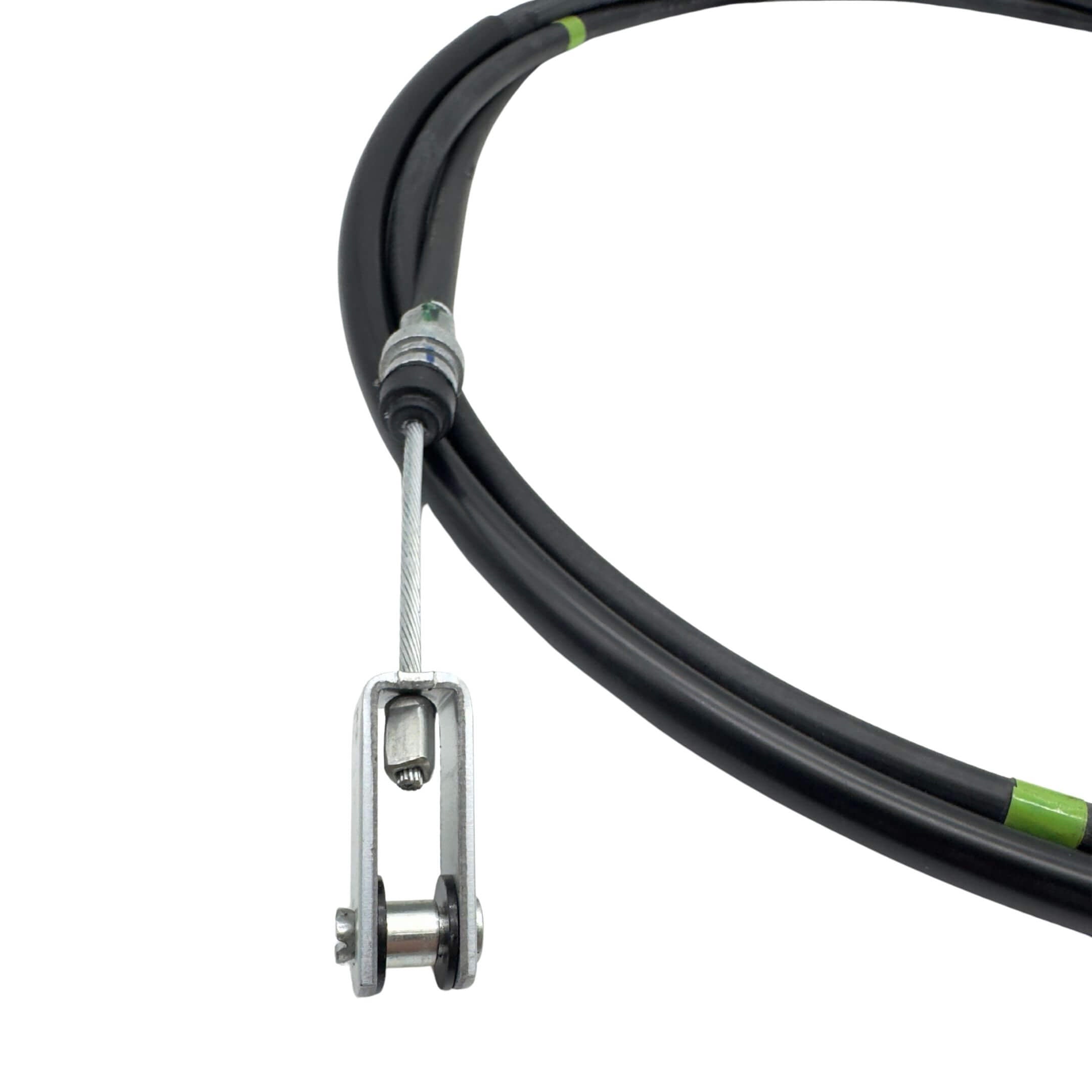 Clutch Cable for Subaru Sambar Truck TT1, TT2 Models (1999-2012) featuring a durable metal connector and flexible black casing.