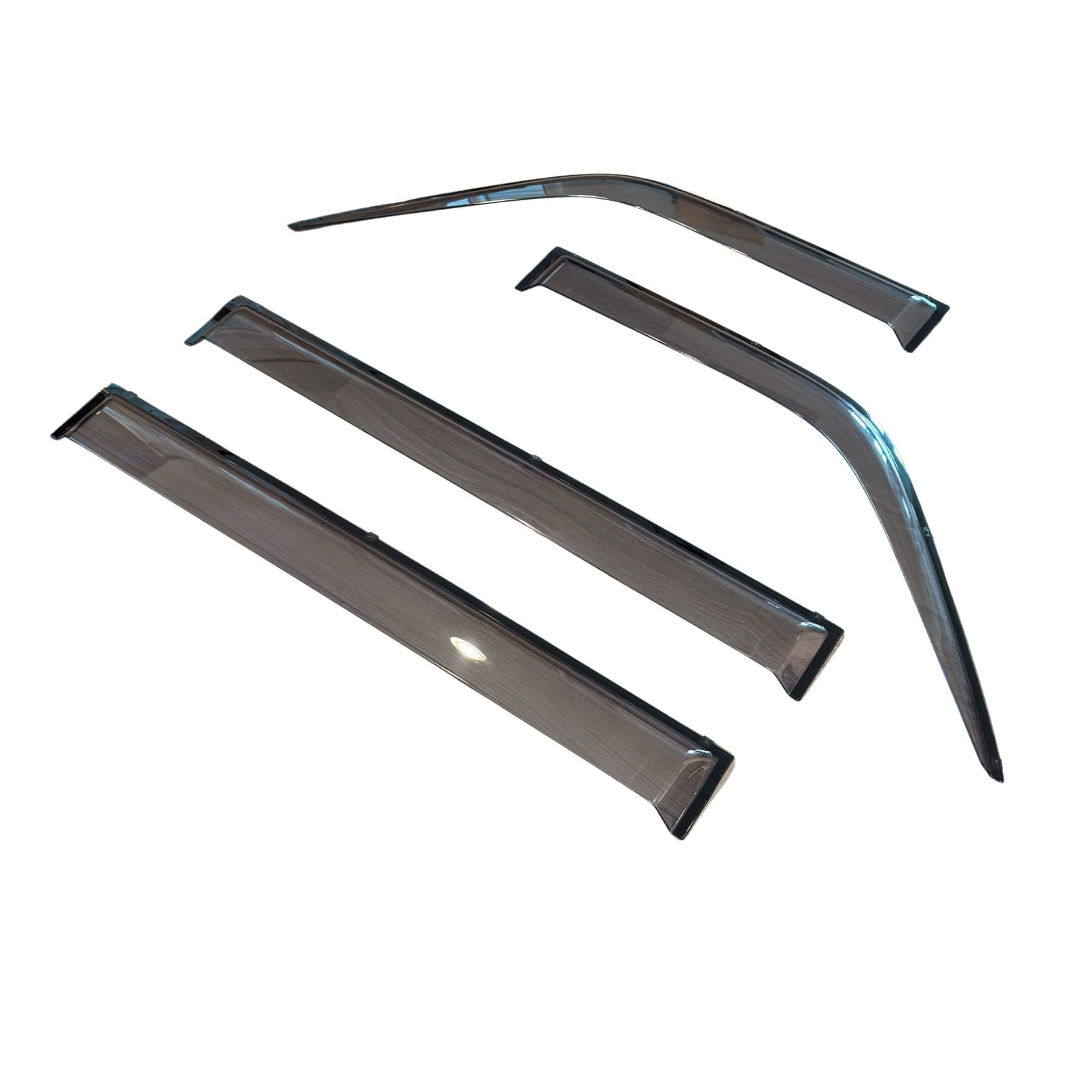 Smoke rain guards for Honda Vamos HM1 HM2 shown at an angle