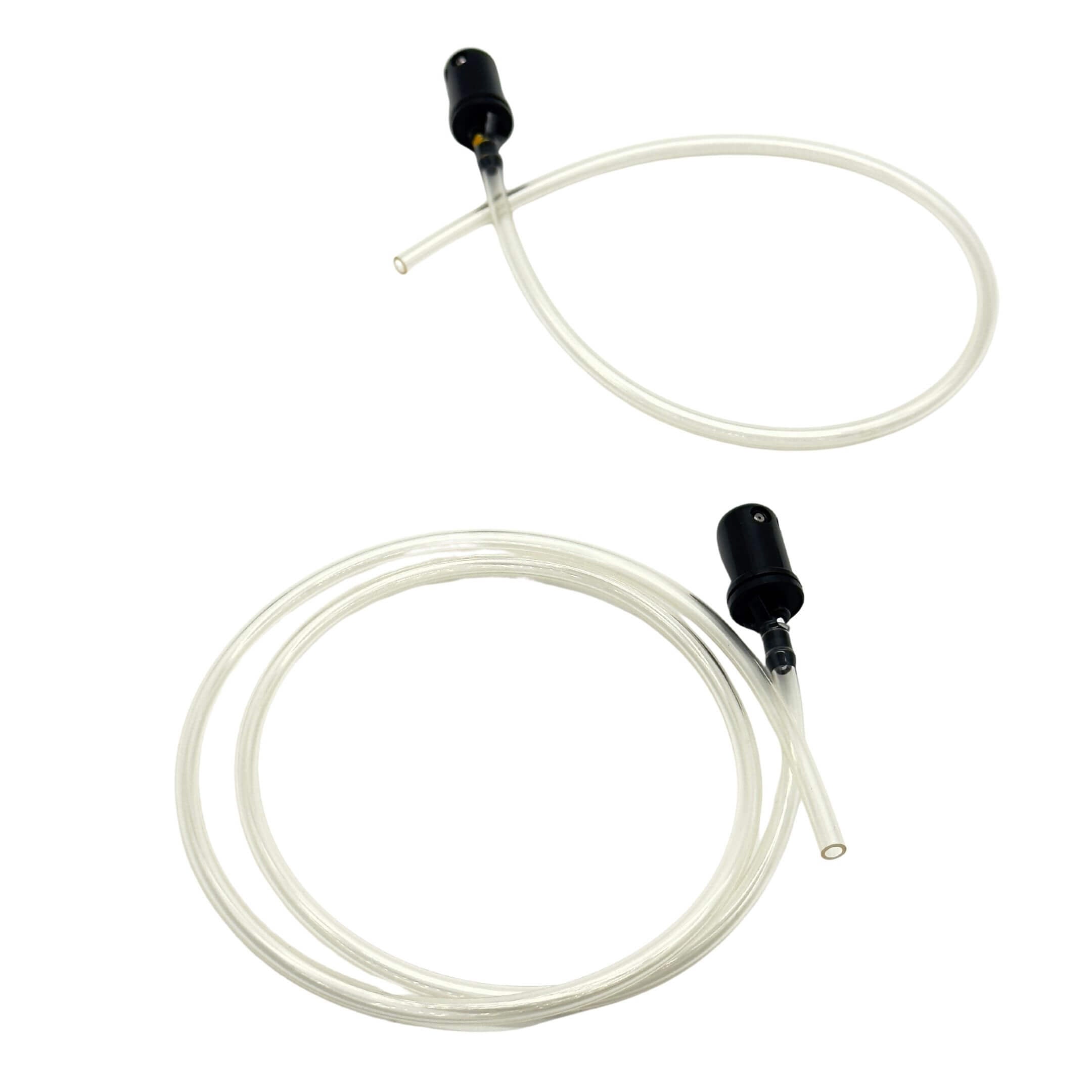 Windshield Washer Nozzle & Hose Assembly Set for Subaru Sambar Van TV1, TV2 Models (1999-2012) featuring clear tubing and black nozzles for driver and passenger sides.