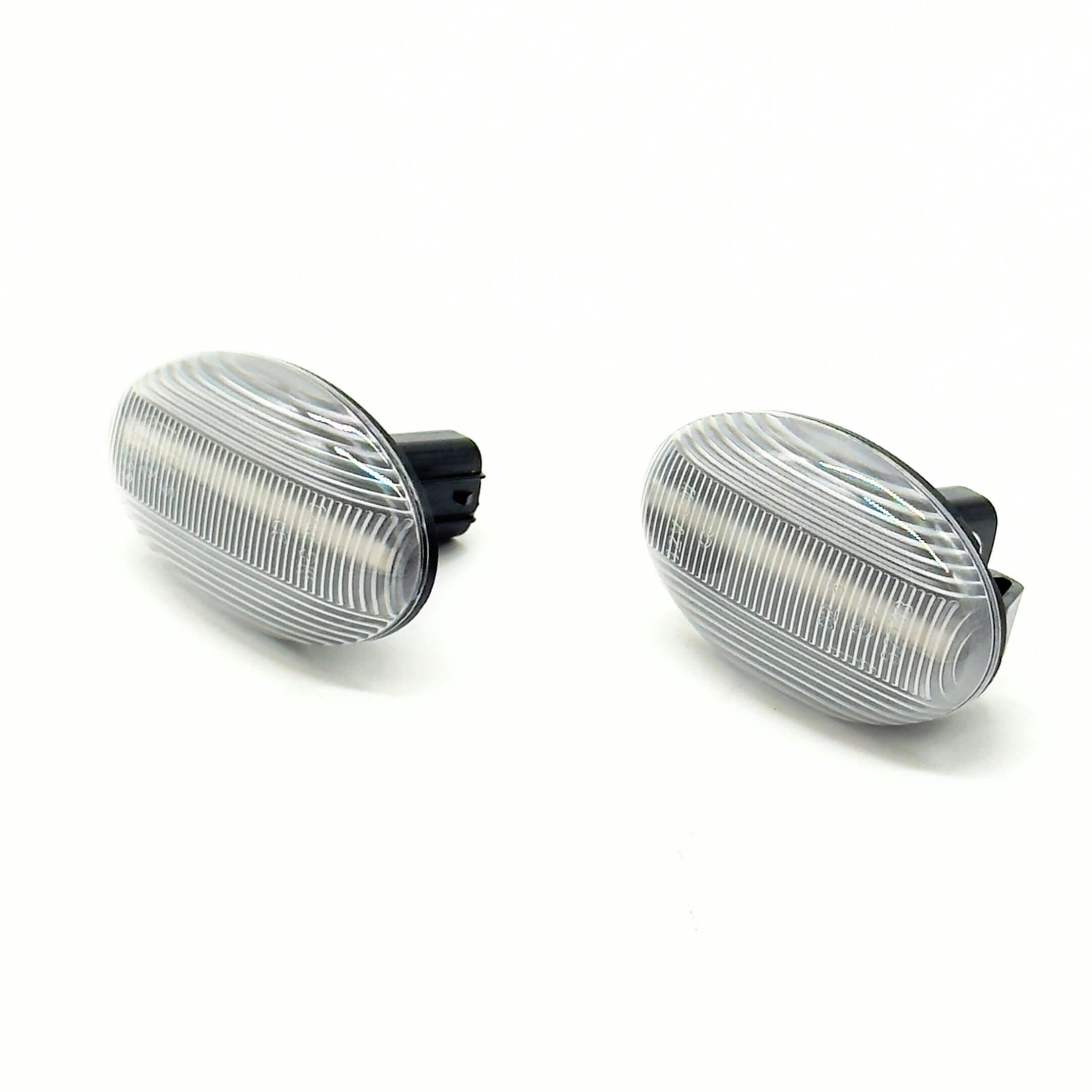 Flowing Turn Signals with Sequential LED Side Markers for Subaru Sambar Van TV1, TV2 Models (2002-2012) featuring sleek, clear lens design.