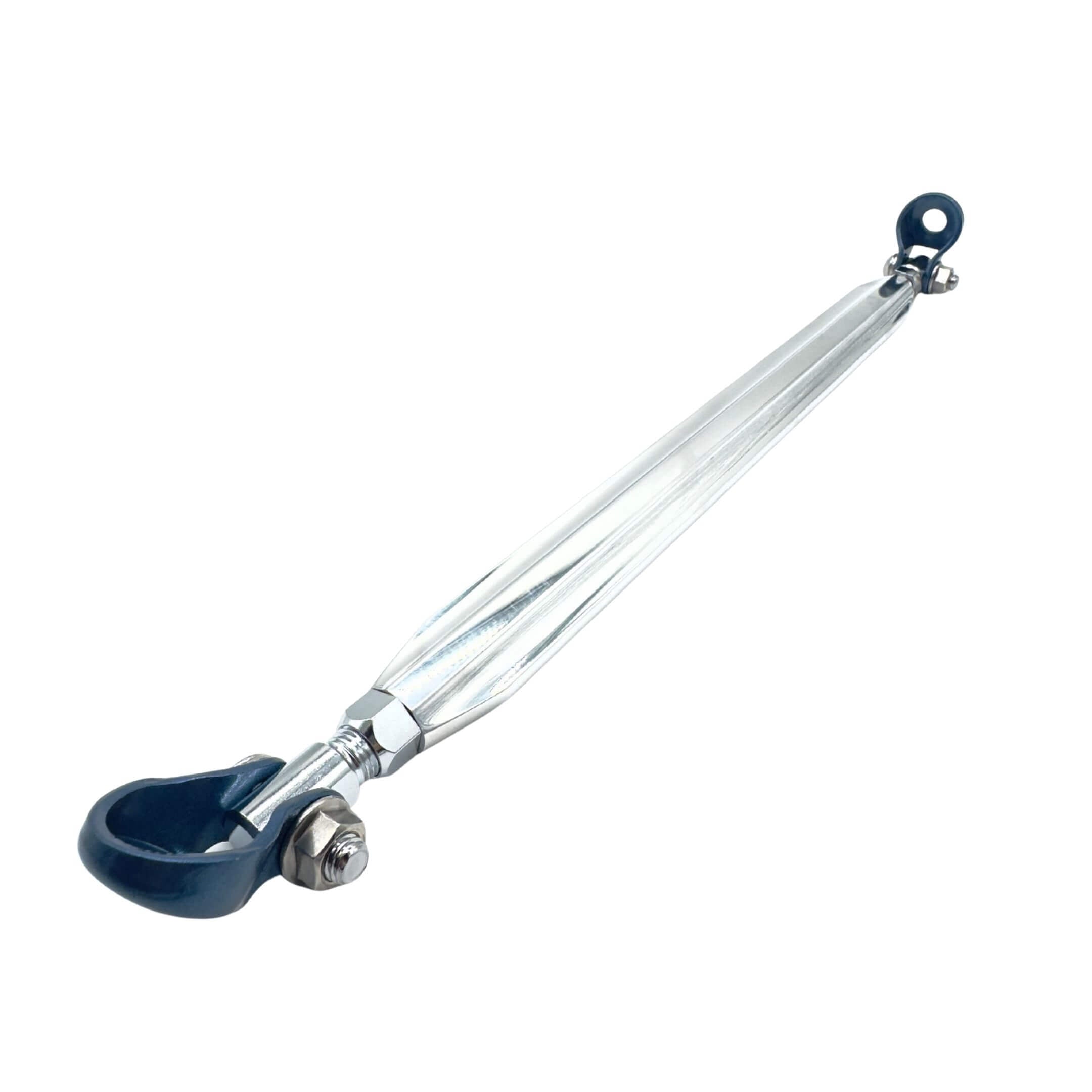 Front Lower Arm Bar by Kawai Manufacturing for Honda Acty Van HH5, HH6 models (1999-2019) featuring a sleek metallic design and durable construction.