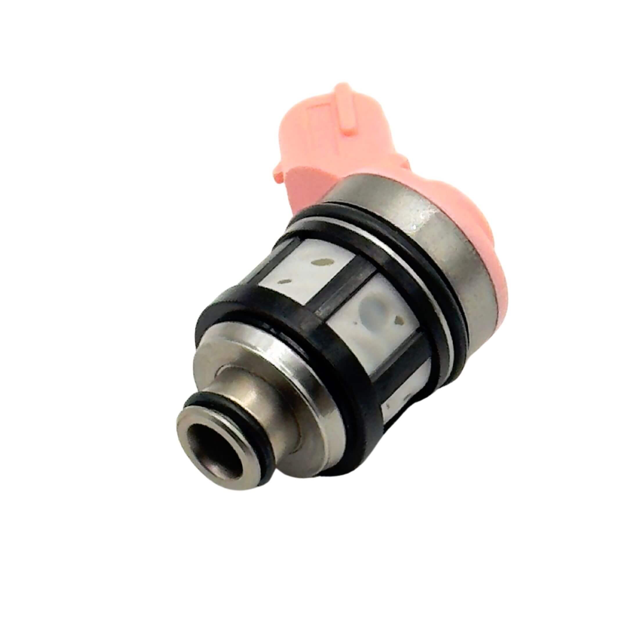 Fuel Injector for Subaru Sambar Wagon TW1, TW2 Models (1999-2012) featuring a pink connector and metal casing.