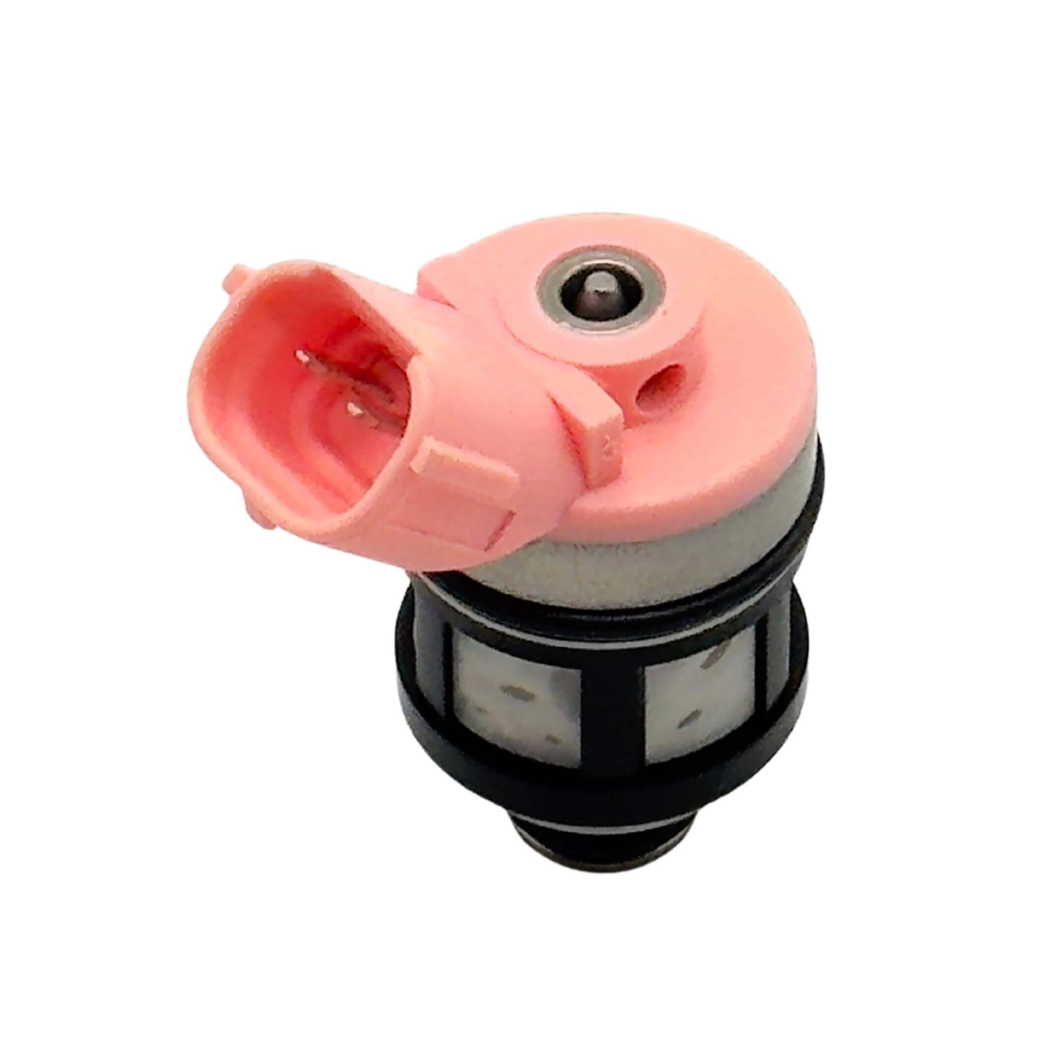 Fuel Injector for Subaru Sambar Truck TT1, TT2 Models (1999-2012) featuring a pink connector and black housing.