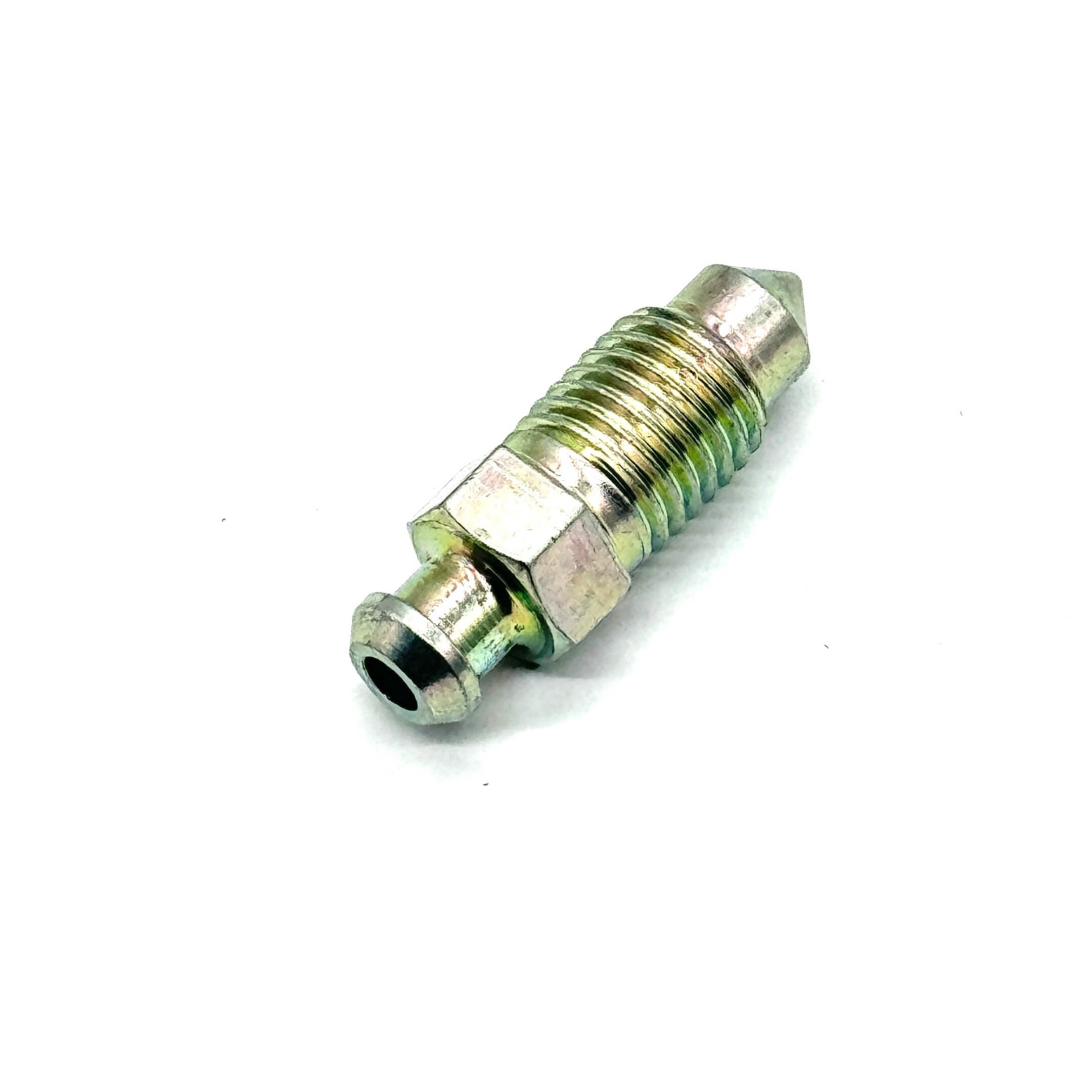 Close-up of Genuine Honda Brake Caliper Bleeder Screw for precise fitment on Acty Trucks (1990-1999).