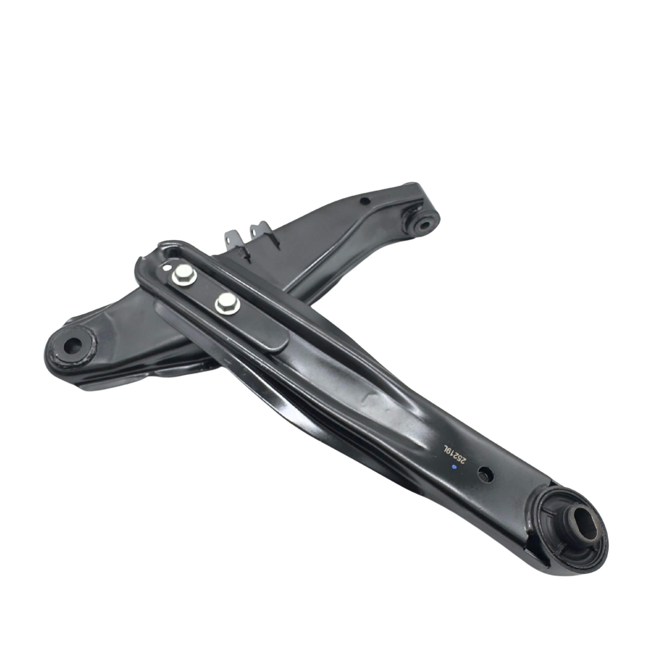 Lower Control Arm - Left for Subaru Sambar Wagon TW1, TW2 Models (1999-2012) featuring durable metal construction and mounting points.