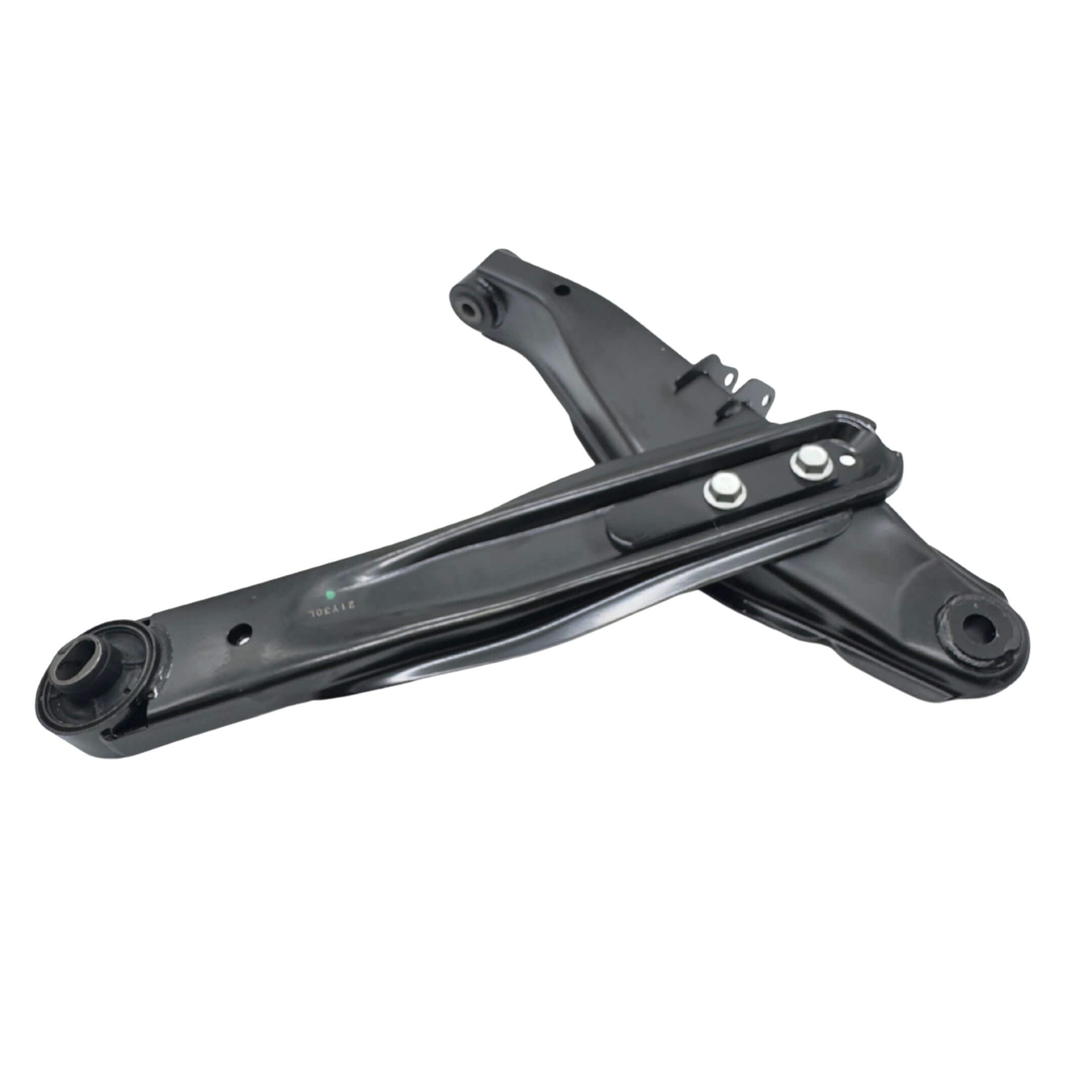 Lower Control Arm - Right for Subaru Sambar Truck TT1, TT2 Models (1999-2012) featuring durable black metal construction.