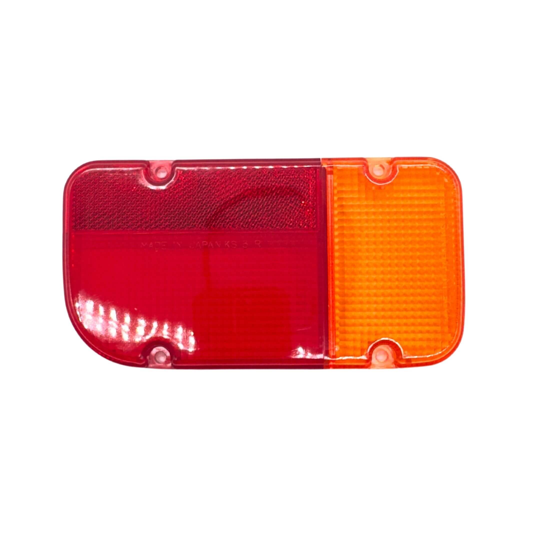 Tail Lamp Brake & Turn Signal Cover Set for Right Side of Subaru Sambar Truck KS3, KS4 Models (1990-1998) featuring red and amber sections.