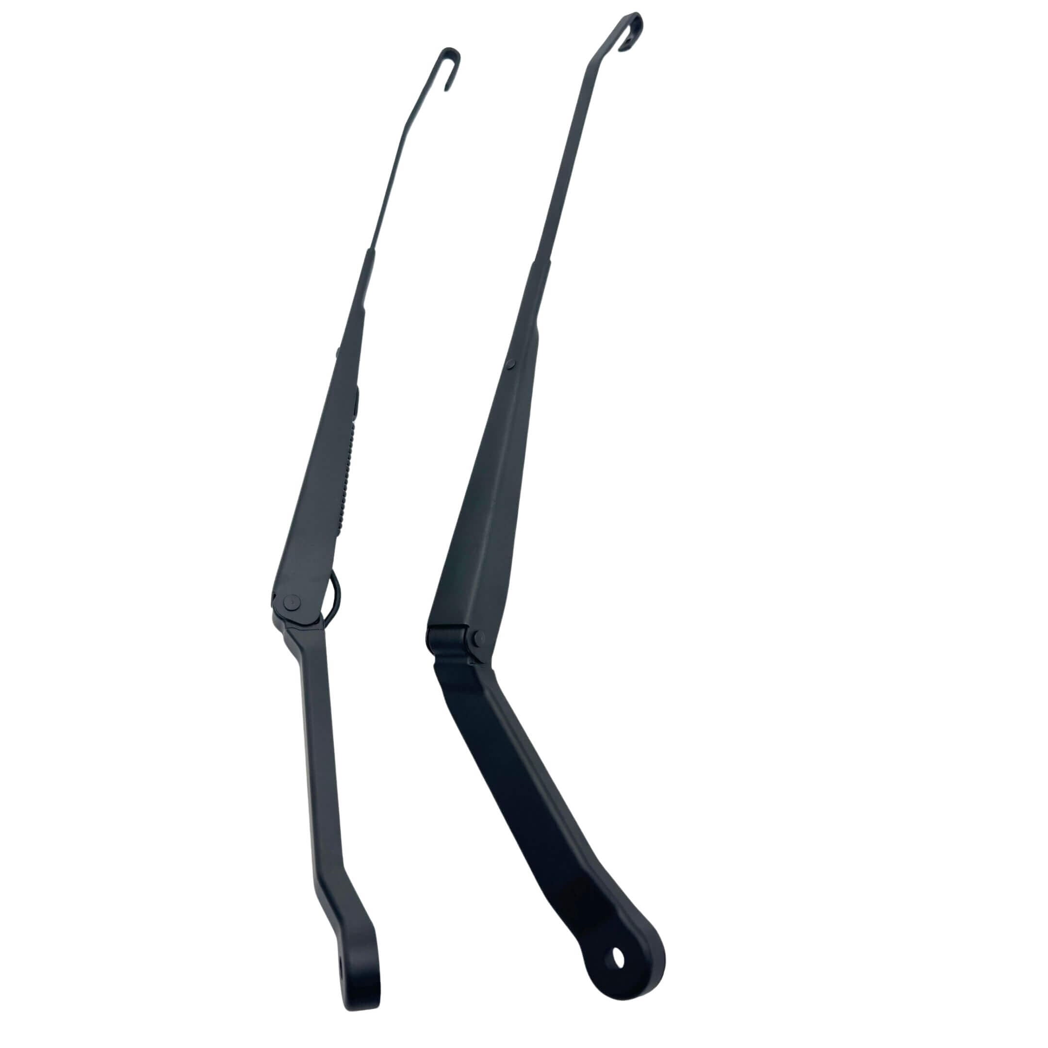 Wiper Arm Set for Subaru Sambar Truck KS3, KS4 Models (1990-1998) featuring durable black metal construction for driver and passenger sides.