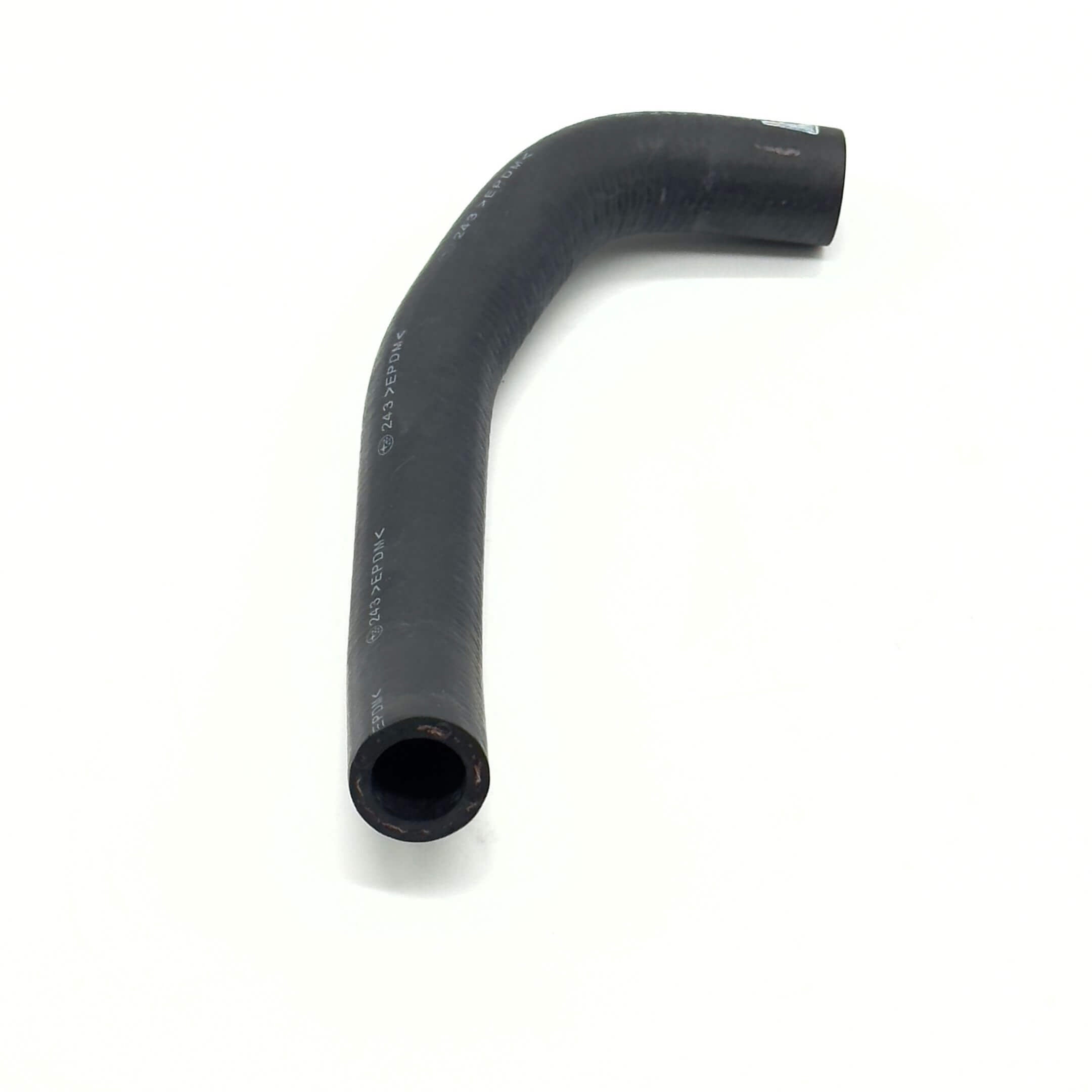 Heater Hose – Engine Outlet Hose for Subaru Sambar Van TV1, TV2 Models (1999–2012) OEM, featuring a curved black rubber design.
