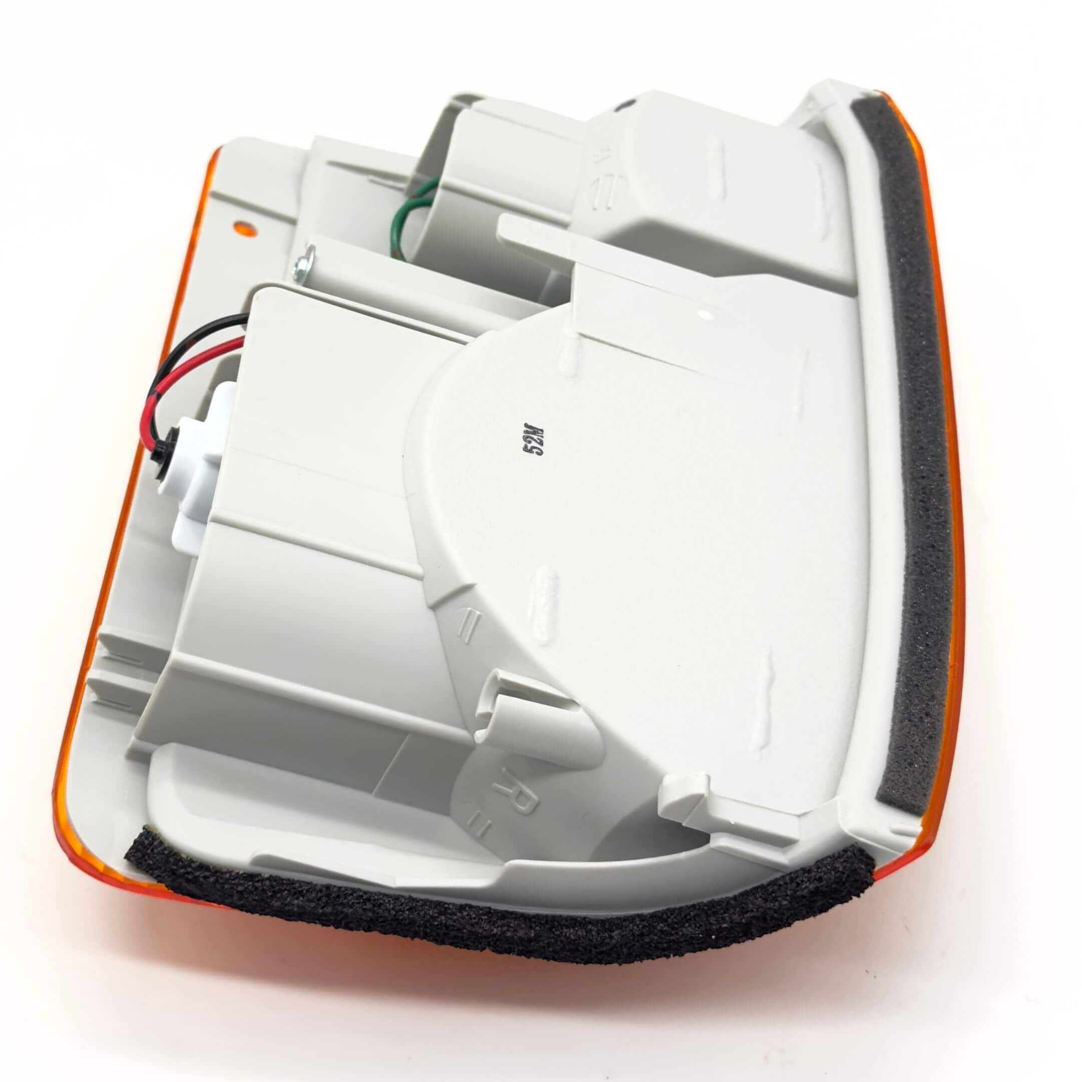 Front Turn Lamp Assembly for Subaru Sambar Truck TT1, TT2 Models (1999-2012) featuring a durable design with visible wiring and foam padding.