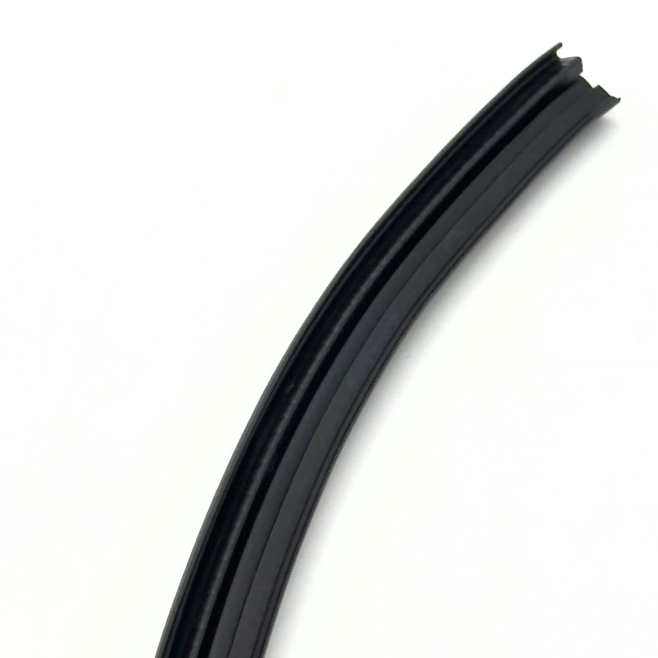 Front Windshield Weatherstrip Seal for Subaru Sambar Truck TT1, TT2 Models (1999-2012) featuring durable black rubber construction.