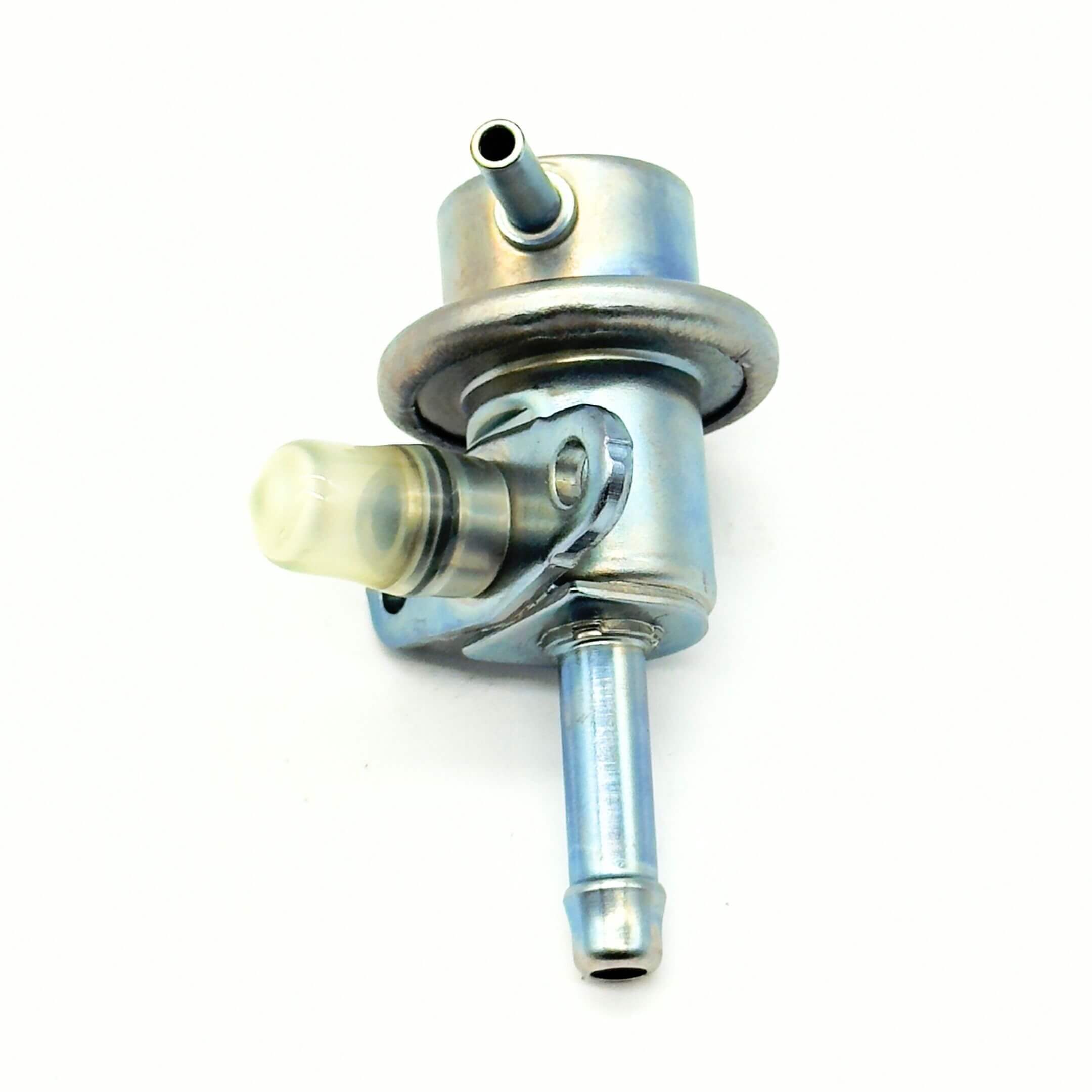 Fuel Pressure Regulator Assembly for Subaru Sambar Van TV1, TV2 Models (1999-2012) featuring a metal body with multiple connectors.