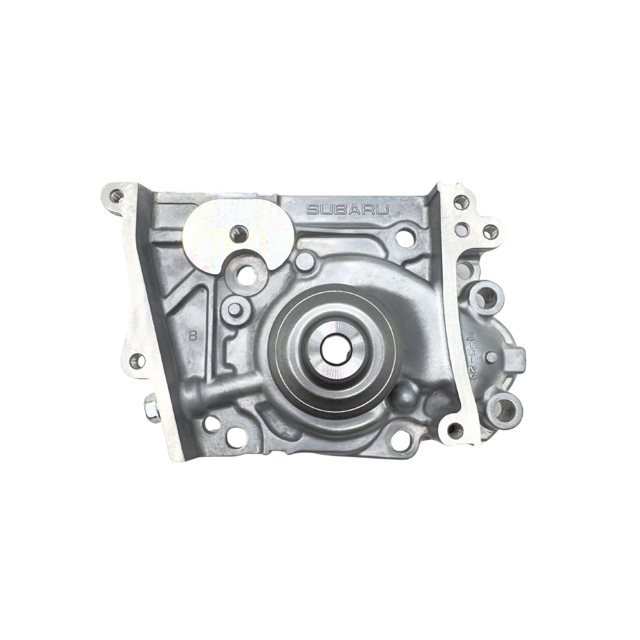 Genuine Subaru Sambar Truck TT1, TT2 water pump for 1999-2012 models featuring a robust metal construction.